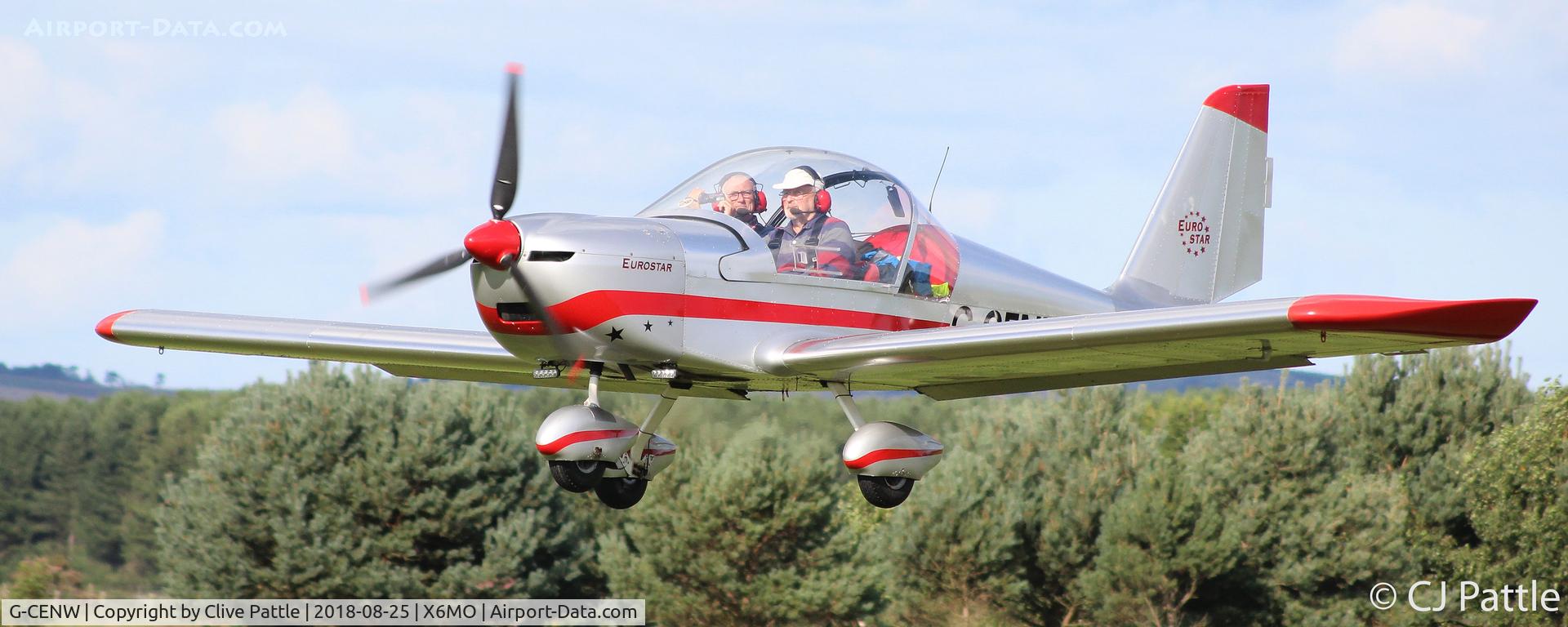 G-CENW, 2007 Aerotechnik EV-97 Eurostar C/N PFA 315-14612, Present at the Montrose Air Station Heritage Centre light aircraft fly-in held on 25th August 2018.
