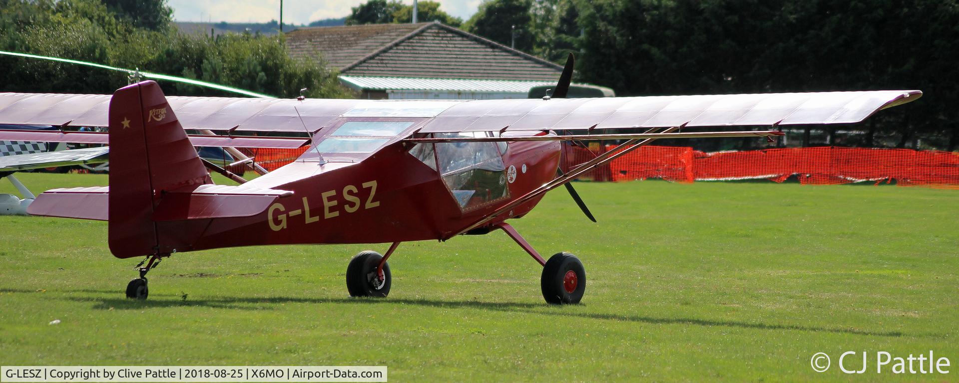 G-LESZ, 2003 Skystar Kitfox Series 5 C/N PFA 172C-12822, Present at the Montrose Air Station Heritage Centre light aircraft fly-in held on 25th August 2018.