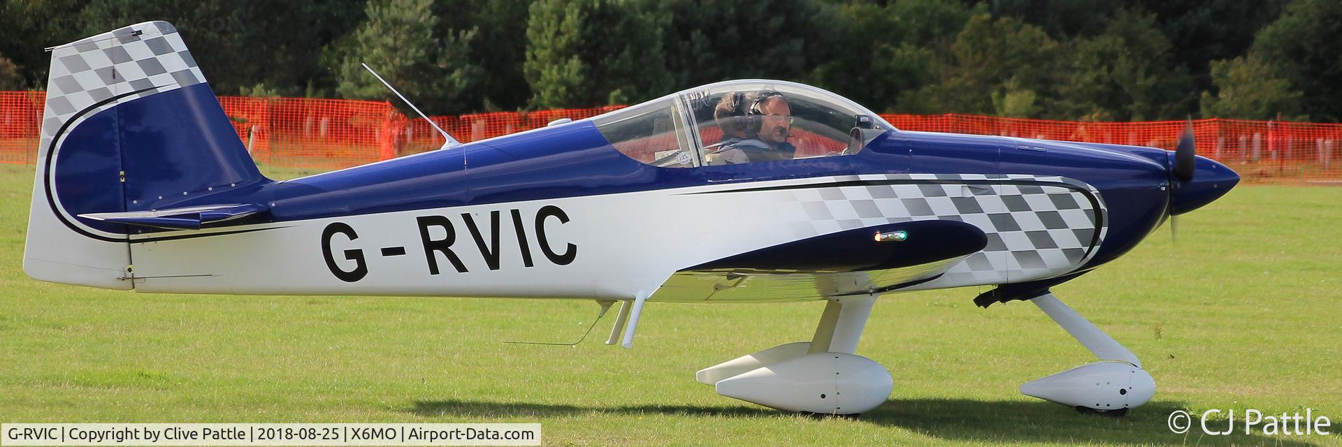 G-RVIC, 2004 Vans RV-6A C/N PFA 181-13319, Present at the Montrose Air Station Heritage Centre light aircraft fly-in held on 25th August 2018.