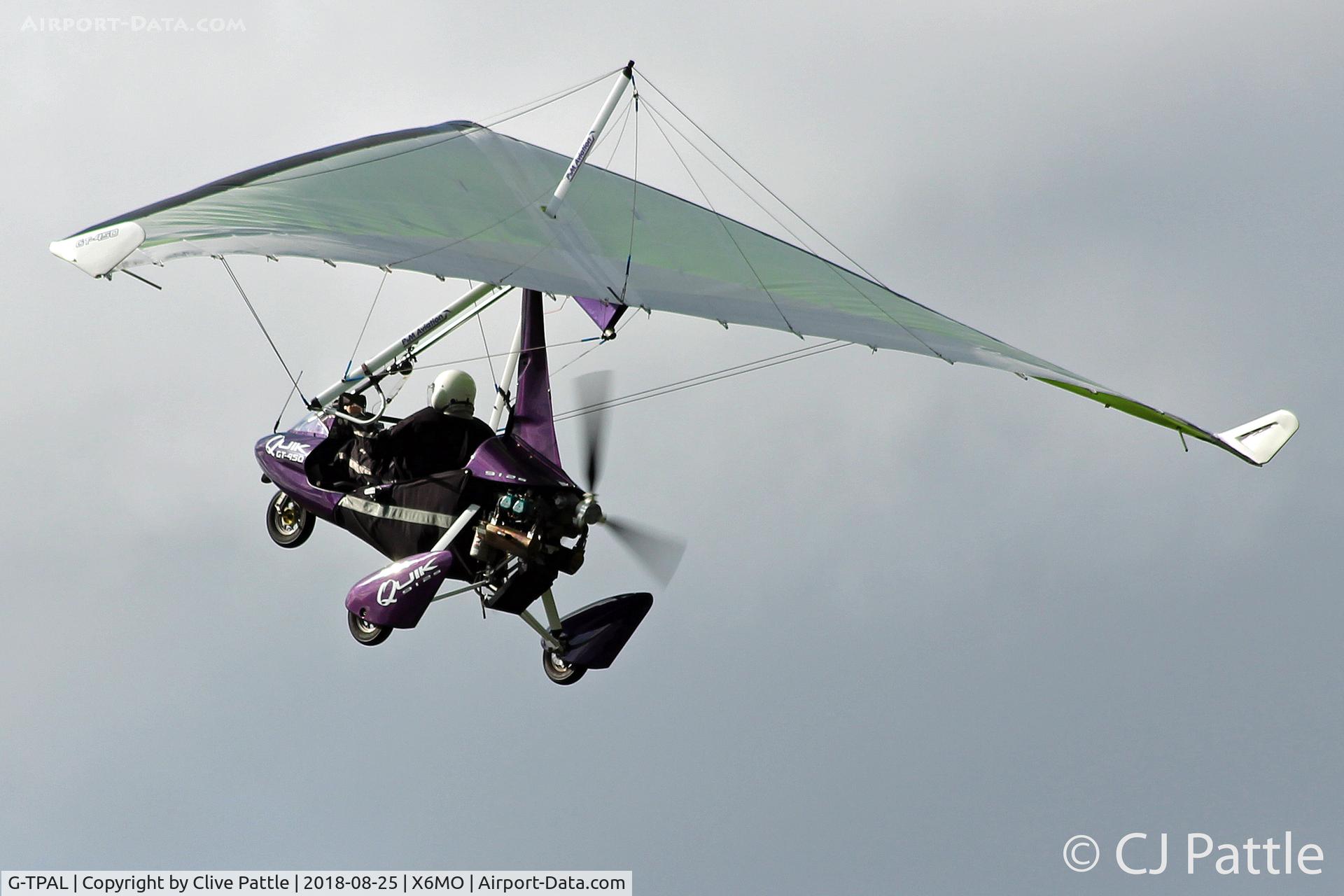 G-TPAL, P&M Aviation Quik GT450 C/N 8363, In action at the Montrose Air Station Heritage Centre light aircraft fly-in held on 25th August 2018.