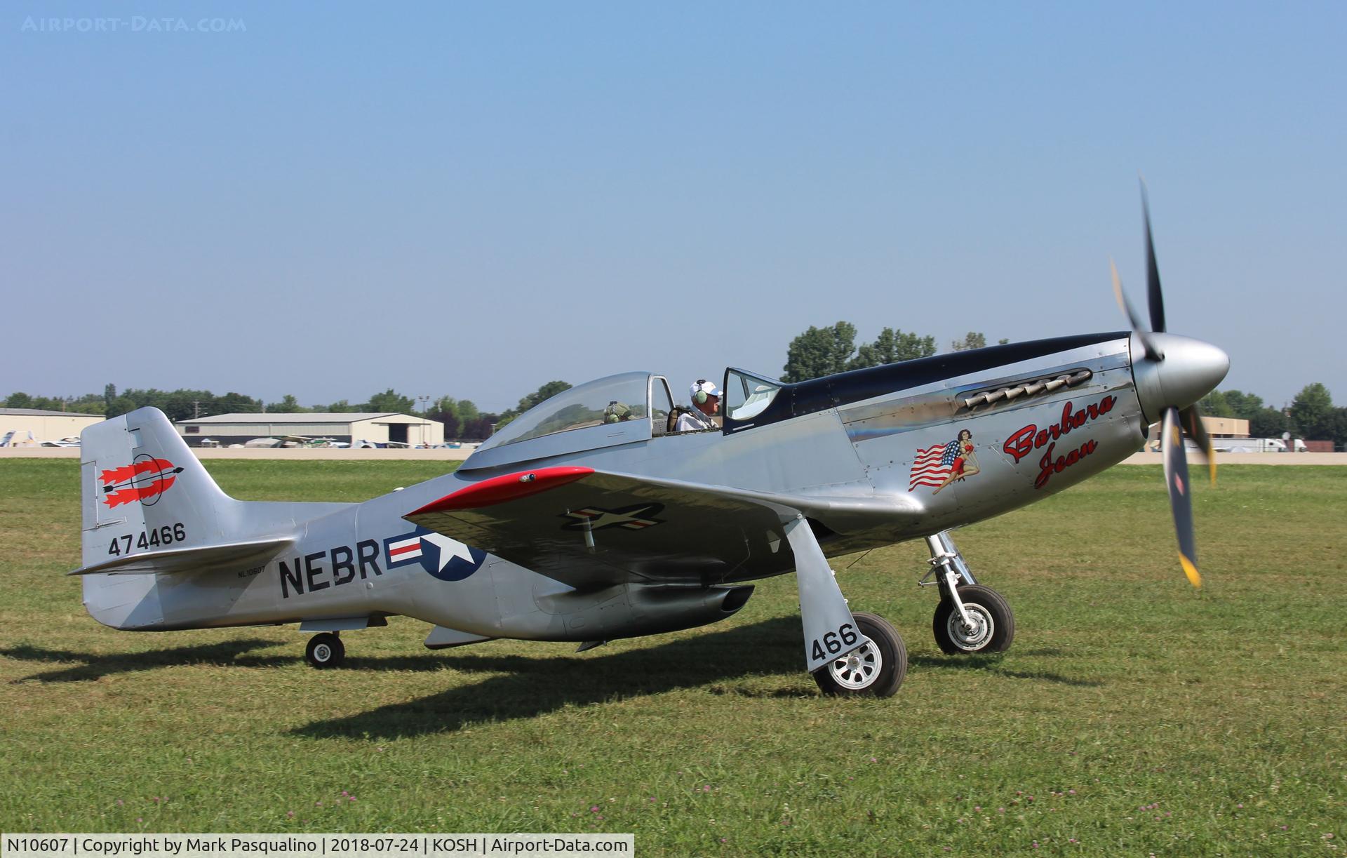 N10607, 1944 North American P-51D Mustang C/N 122-41006, North American P-51D