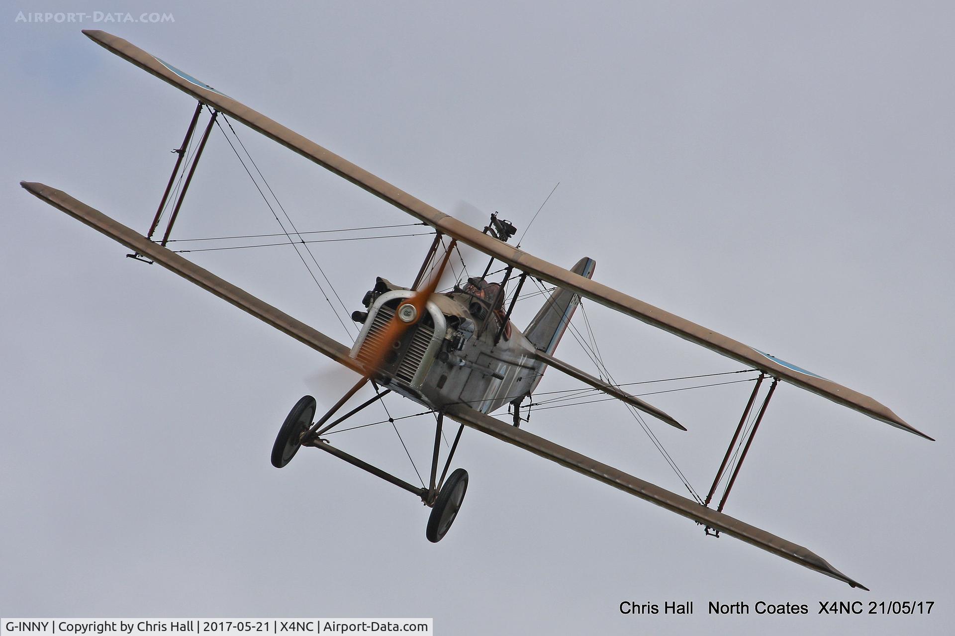 G-INNY, 1983 Royal Aircraft Factory SE-5A Replica C/N PFA 020-10439, North Coates Summer fly in