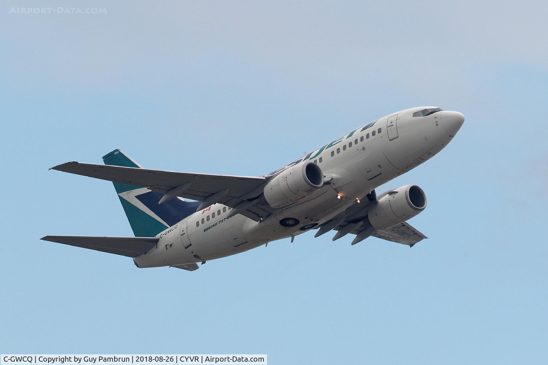 C-GWCQ, 2006 Boeing 737-6CT C/N 35111, Departing