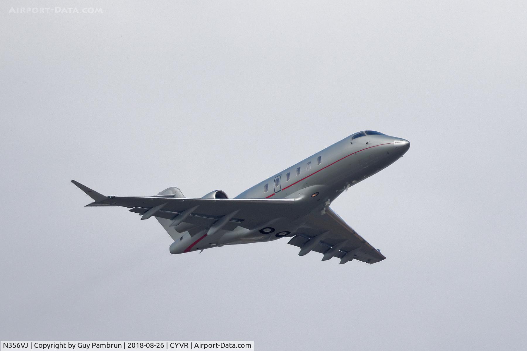 N356VJ, 2015 Bombardier BD-100-1A10 C/N 20546, Departing