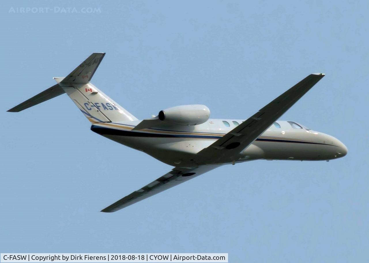 C-FASW, 2012 Cessna 525A Citation C/N 525A-0503, Just leaving from rwy 7.
