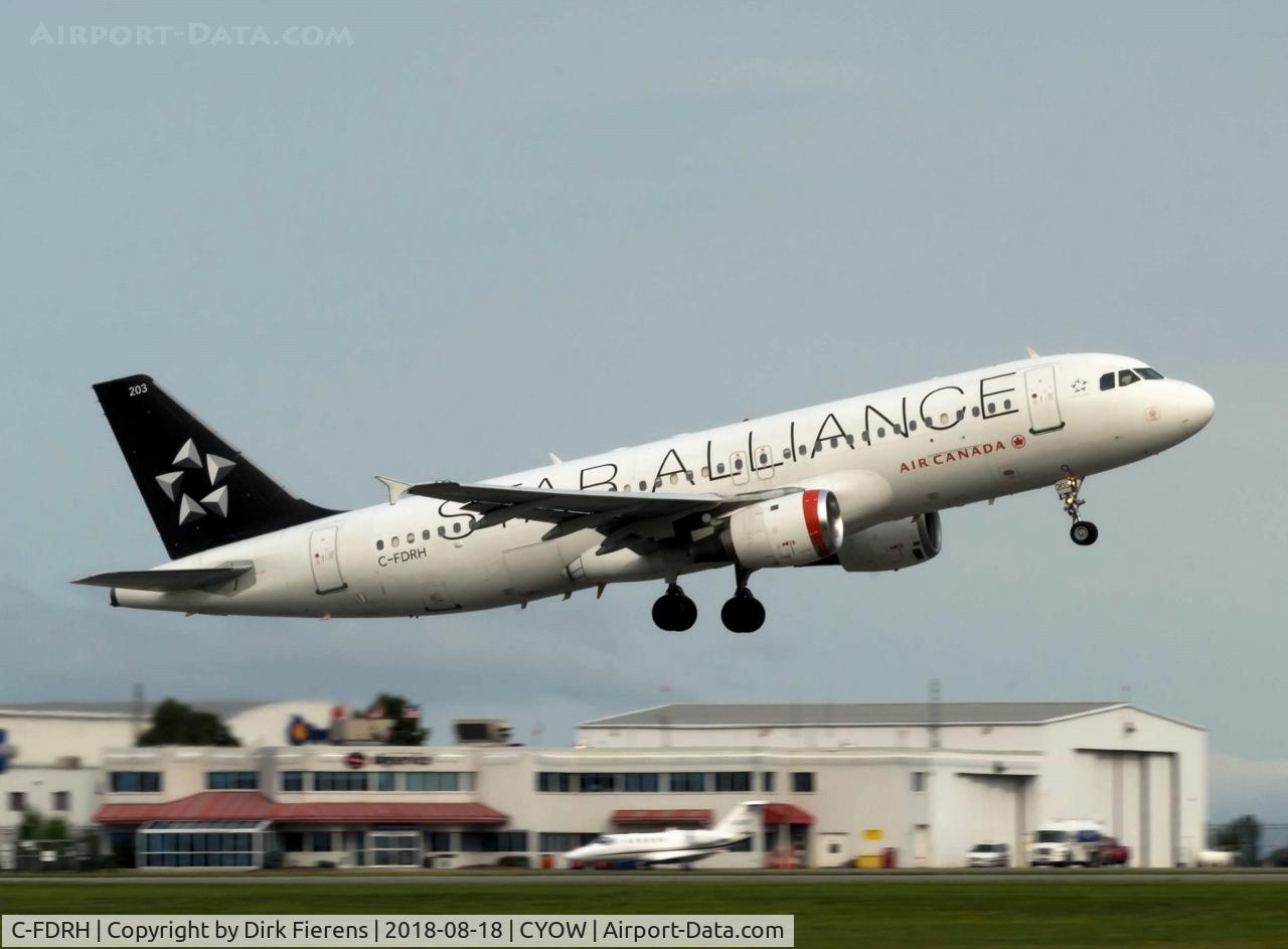 C-FDRH, 1989 Airbus A320-211 C/N 073, Just Departing from rwy 7.