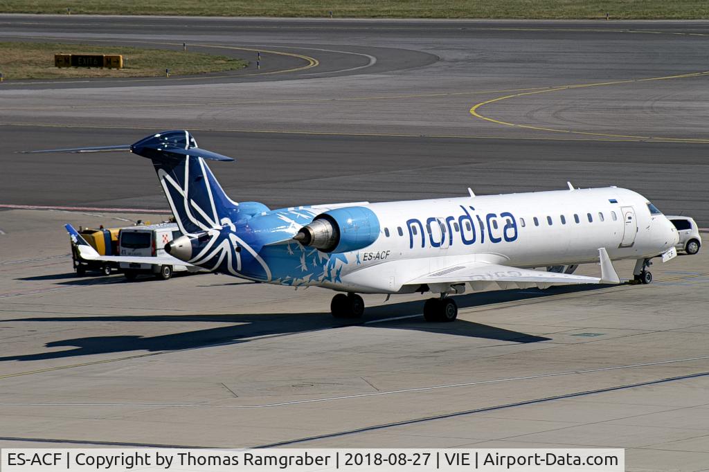 ES-ACF, 2003 Bombardier CRJ-701ER (CL-600-2C10) Regional Jet C/N 10083, Nordica Canadair Regionaljet 700
