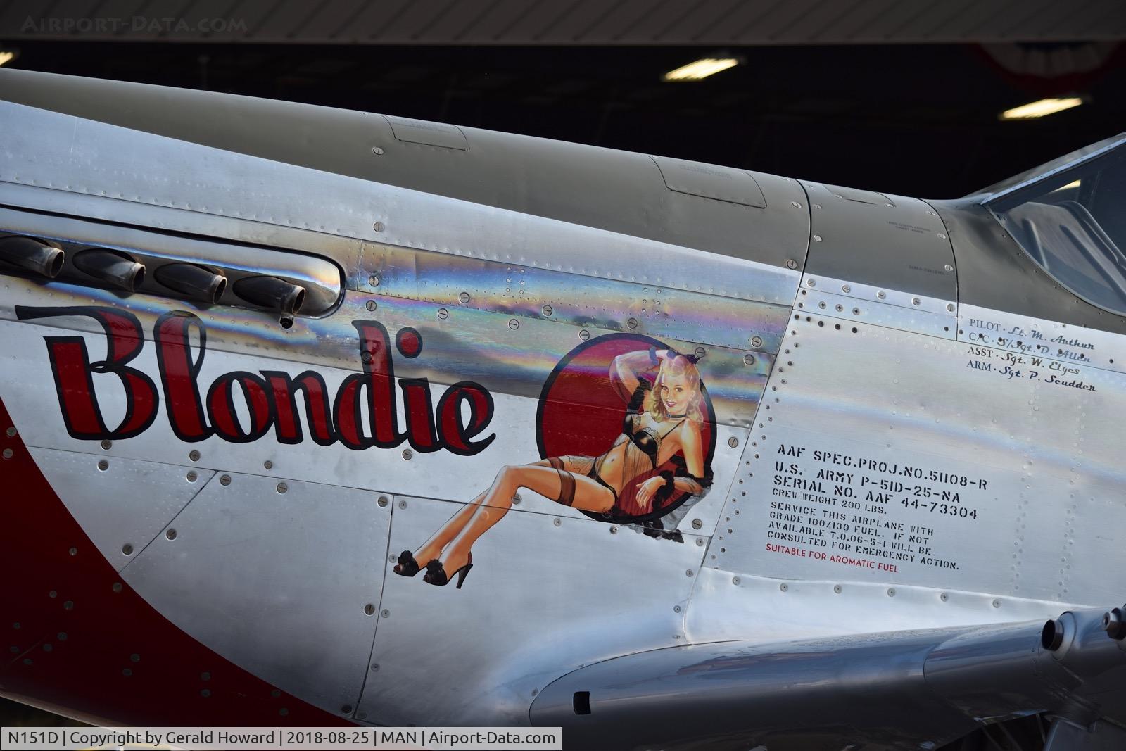 N151D, 1944 North American P-51D Mustang C/N 44-72777, New nose art.