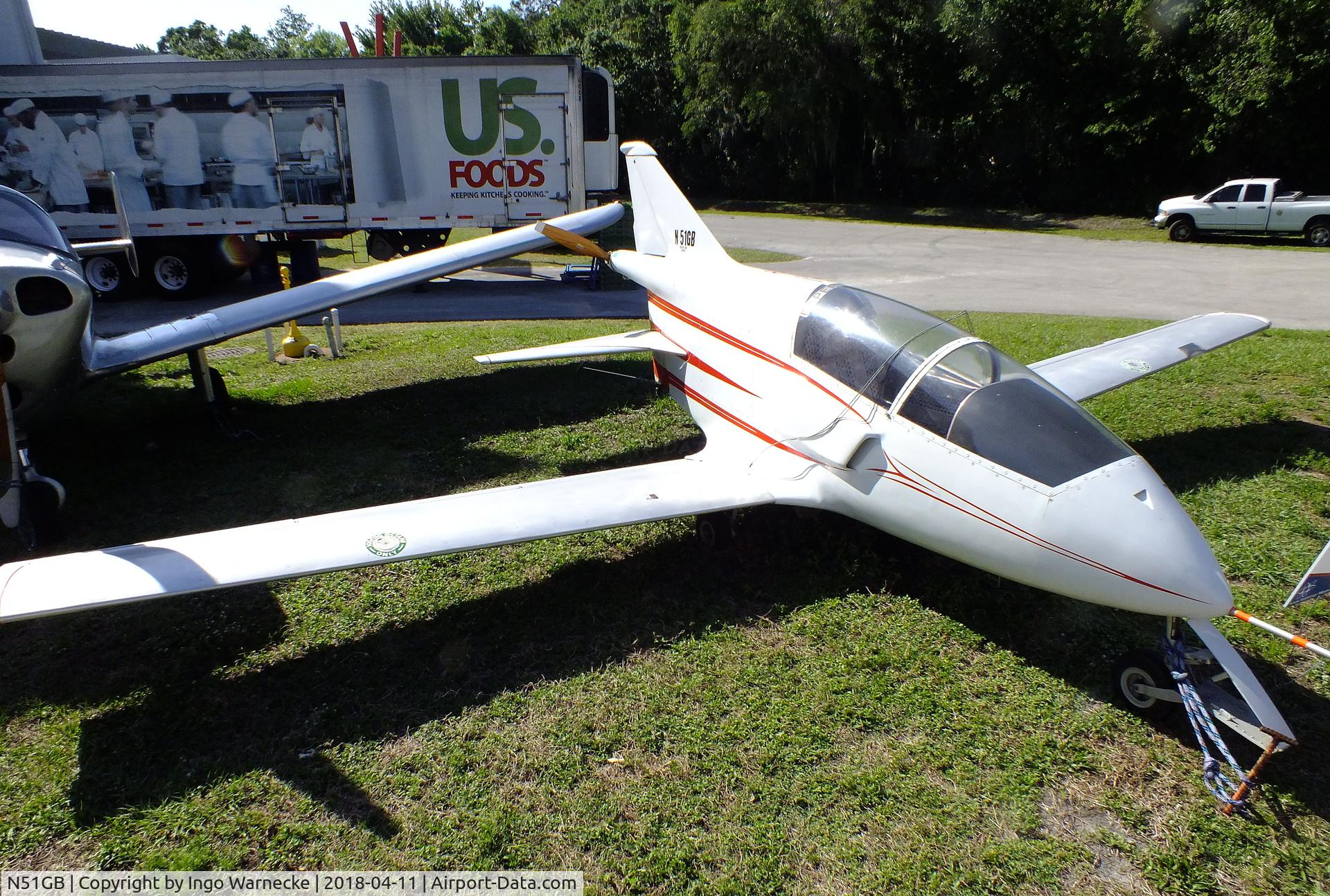 N51GB, Bede BD-5B C/N 4496, Bede BD-5B outside the Florida Air Museum (ex ISAM) during 2018 Sun 'n Fun, Lakeland FL