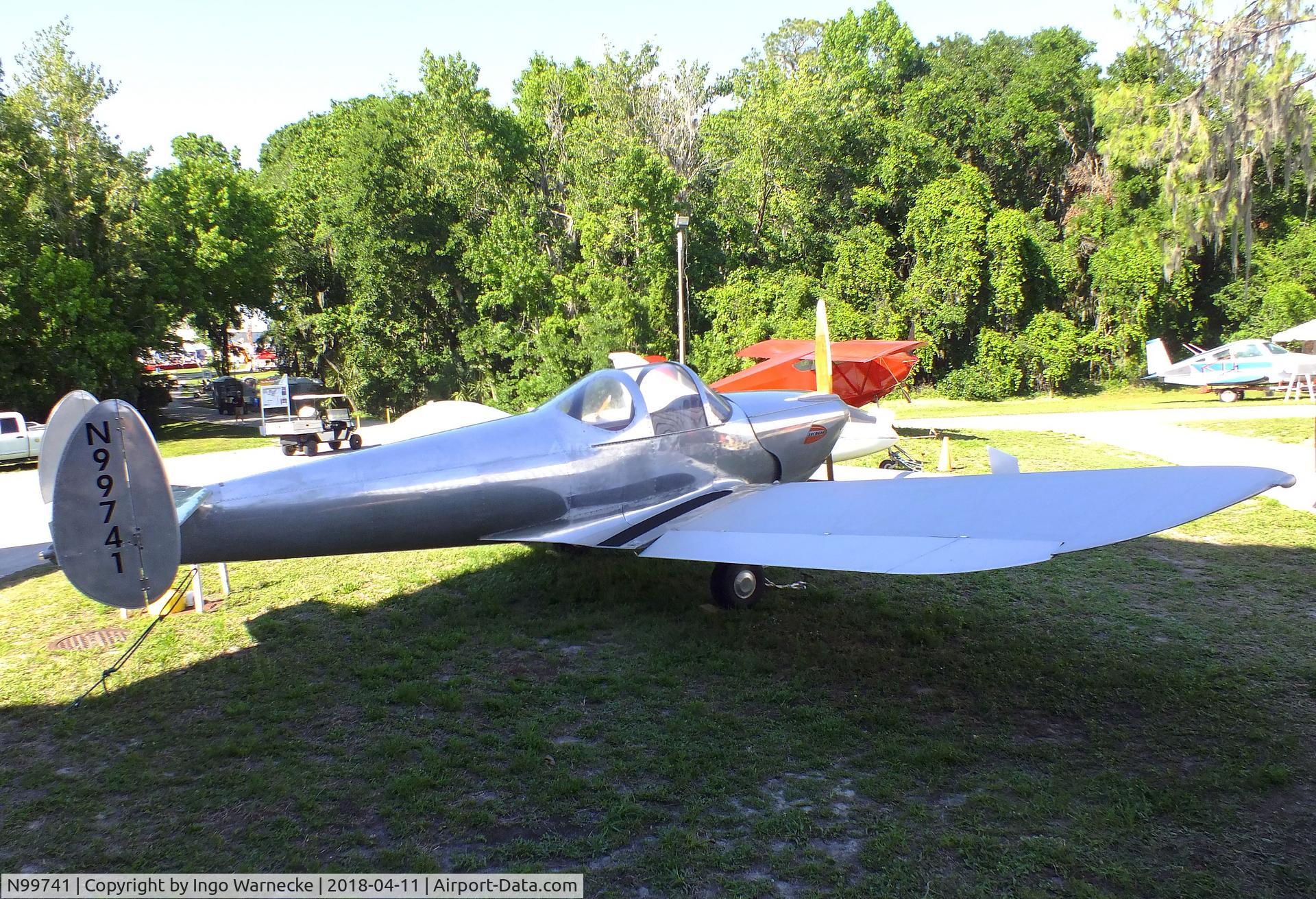 N99741, 1946 Erco 415C Ercoupe C/N 2364, ERCO Ercoupe 415-C outside the Florida Air Museum (ex ISAM) during 2018 Sun 'n Fun, Lakeland FL