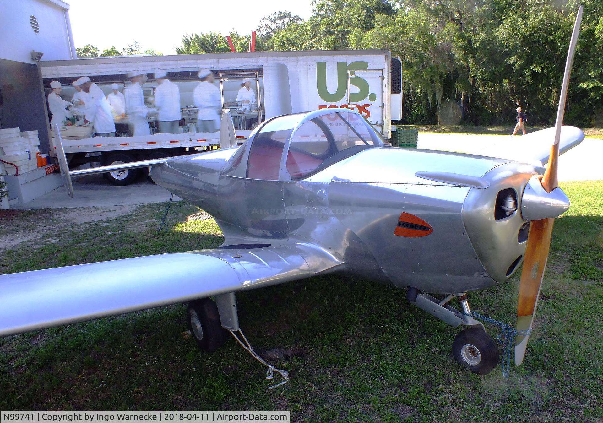 N99741, 1946 Erco 415C Ercoupe C/N 2364, ERCO Ercoupe 415-C outside the Florida Air Museum (ex ISAM) during 2018 Sun 'n Fun, Lakeland FL