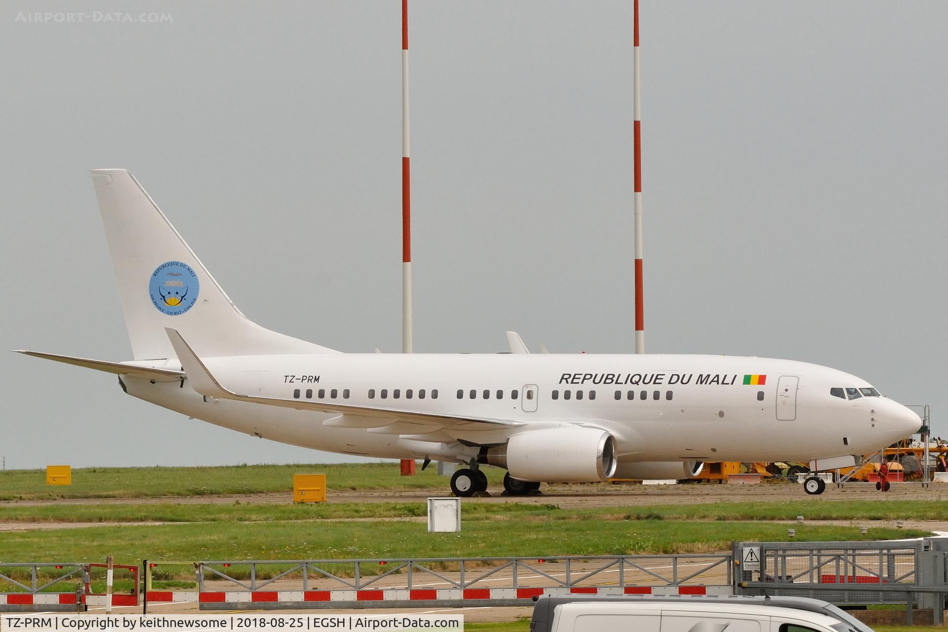 TZ-PRM, 1999 Boeing 737-7BC C/N 30328, Revised colour scheme.