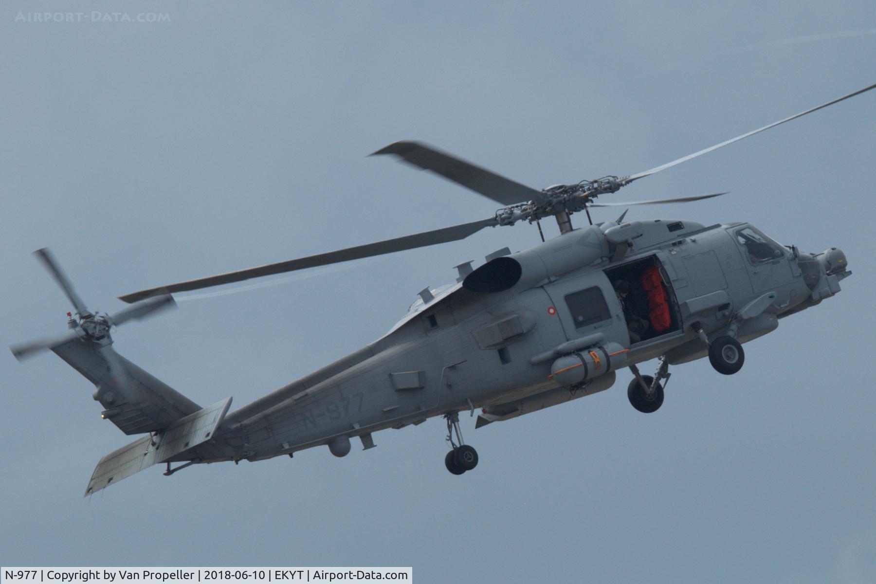 N-977, Sikorsky MH-60R Seahawk C/N 704844, Royal Danish Air Force Sikorsky MH-60R Seahawk during Aalborg Air Show 2018