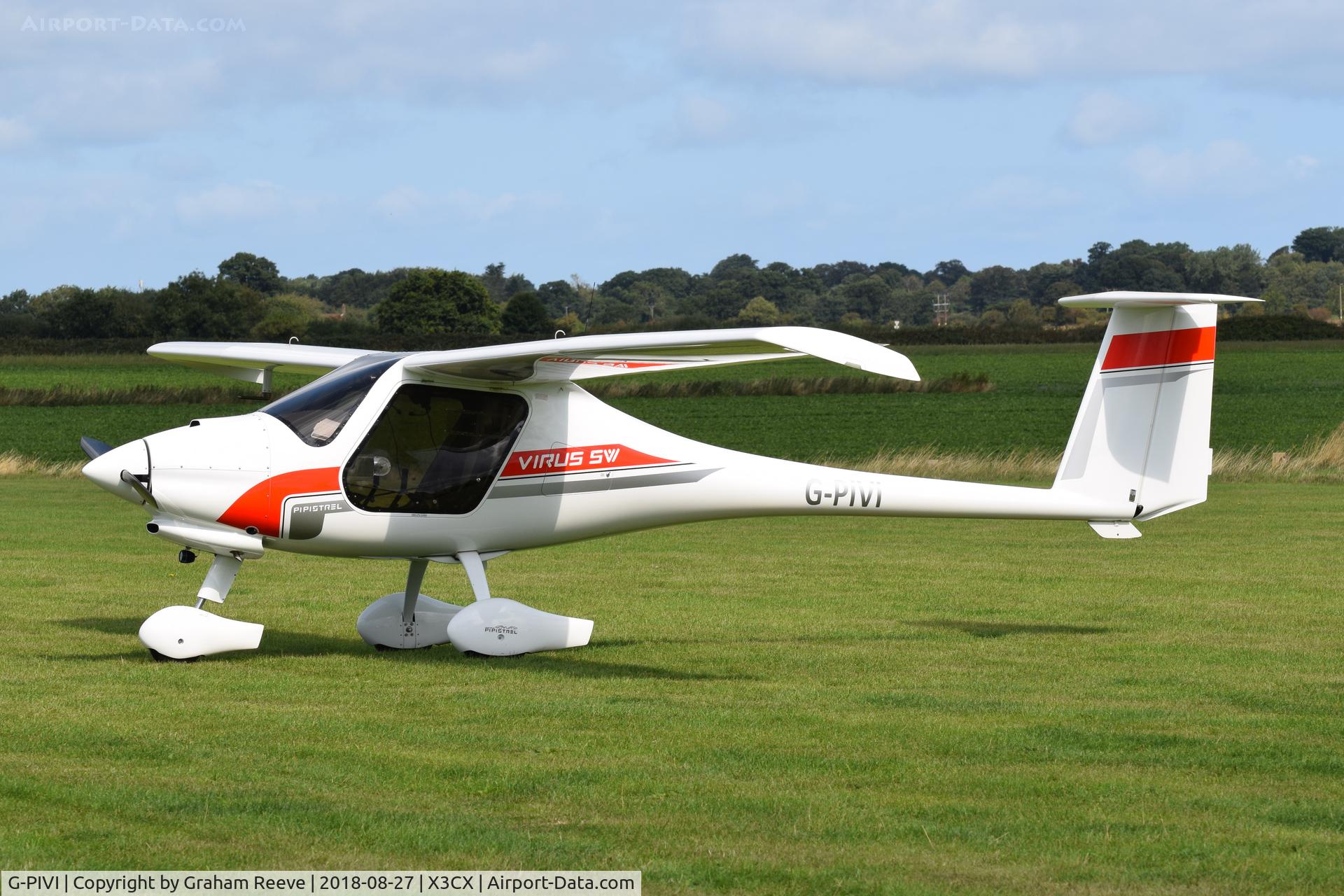 G-PIVI, 2016 Pipistrel Virus SW 127 C/N BMAA/HB/684, Parked at Northrepps.