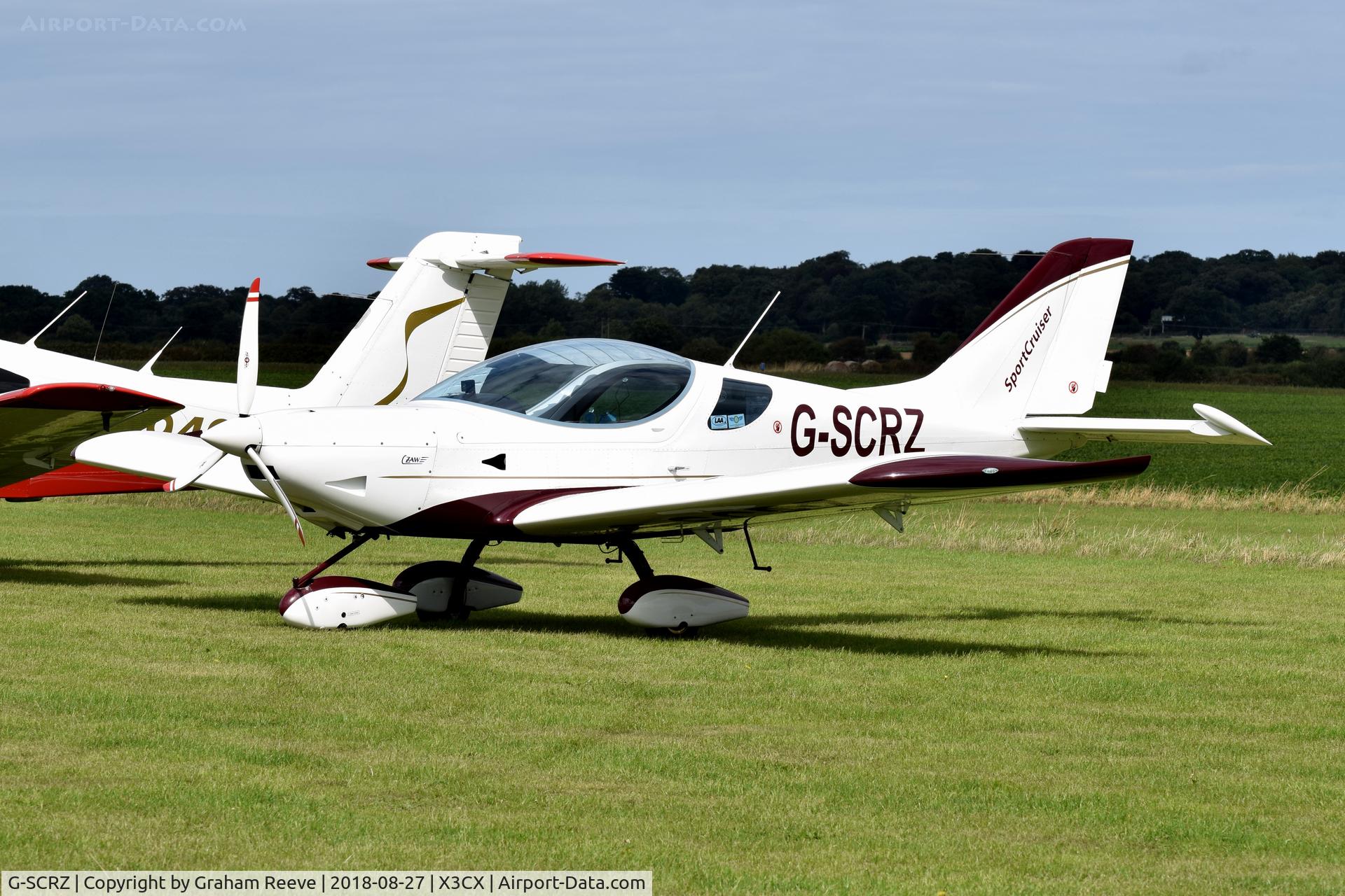 G-SCRZ, 2008 CZAW SportCruiser C/N PFA 338-14684, Parked at Northrepps.