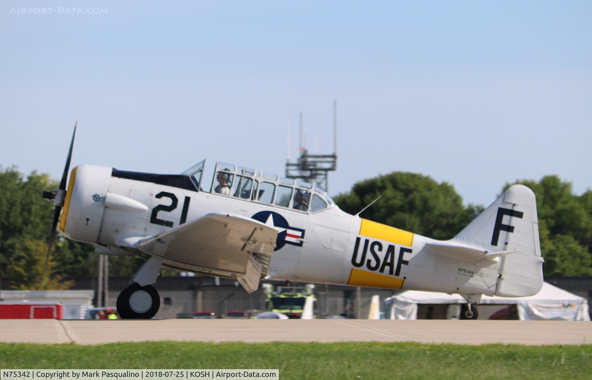 N75342, 1956 North American AT-6D Texan C/N 42-44641, North American AT-6D