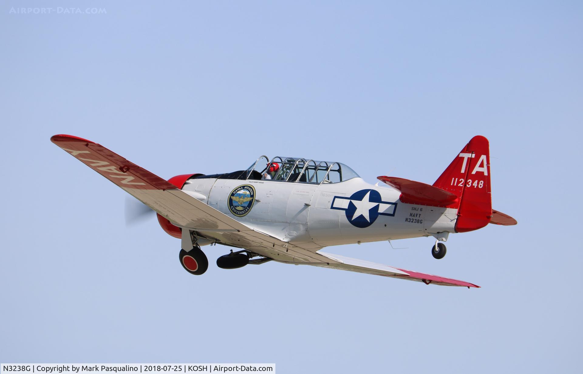 N3238G, 1959 North American SNJ-6 Texan C/N 121-43202, North American SNJ-6