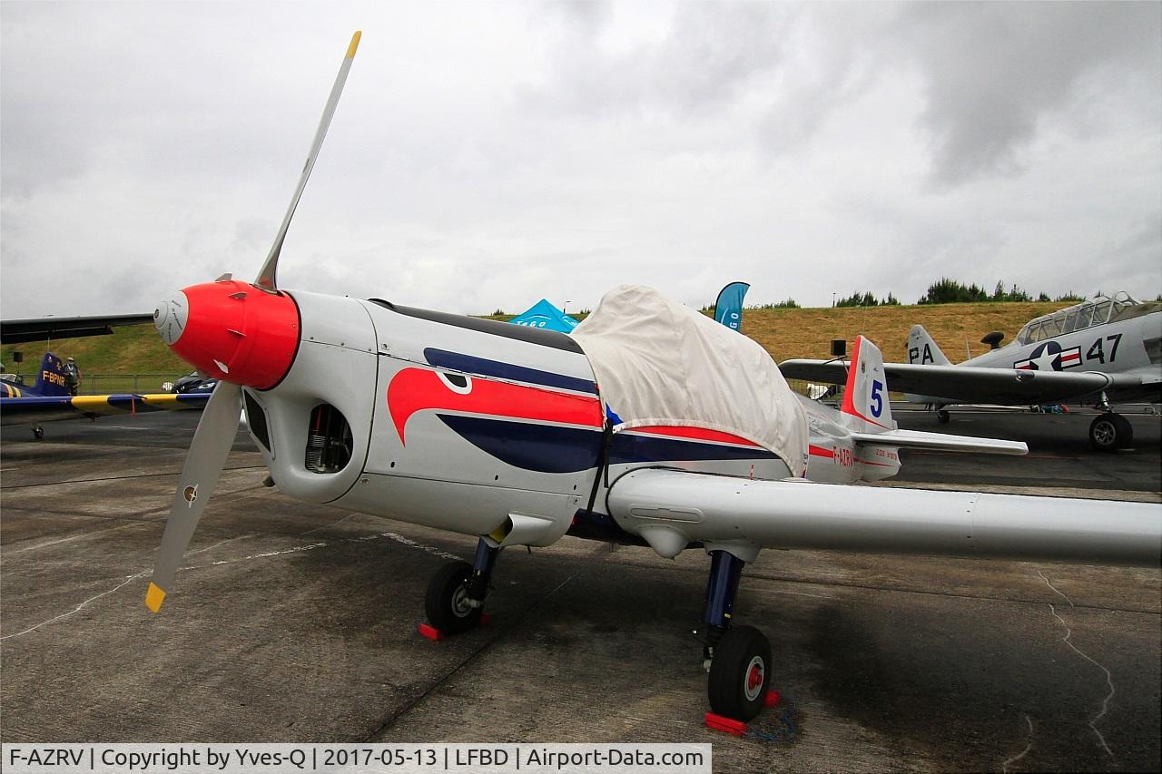 F-AZRV, Zlin Z-526 Trener Master C/N 1079, Zlin Z-526 Trener Master, Static display, Bordeaux-Mérignac Air Base 106 (LFBD-BOD) Open day 2017