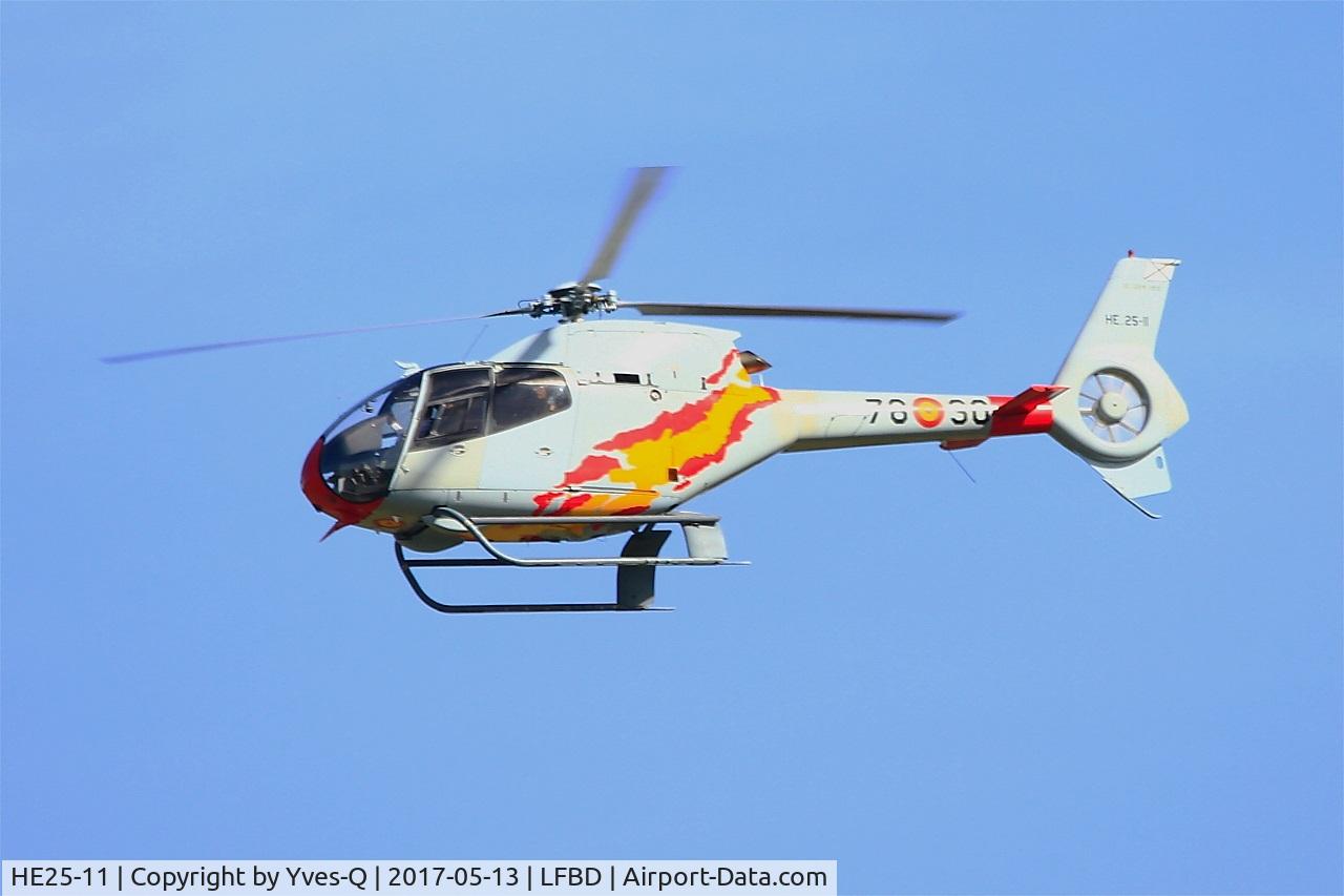 HE25-11, 2001 Eurocopter EC-120B Colibri C/N 1212, Eurocopter EC-120B Colibri, Take off rwy 23, Bordeaux-Mérignac Air Base 106 (LFBD-BOD)
