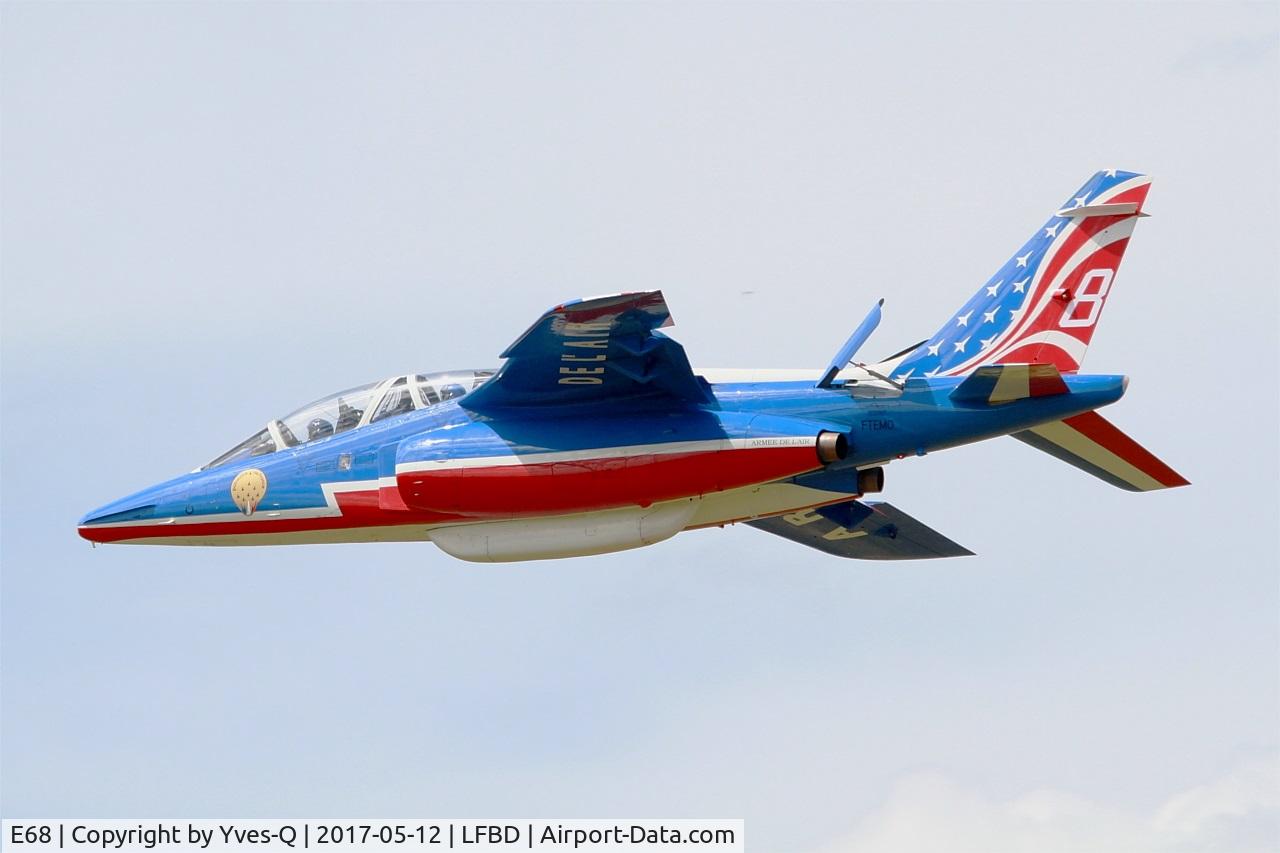 E68, Dassault-Dornier Alpha jet E C/N E68, Dassault-Dornier Alpha Jet E (F-TEMO), Athos 08 of Patrouille de France 2017, Bordeaux-Mérignac Air Base 106 (LFBD-BOD) Open day 2017