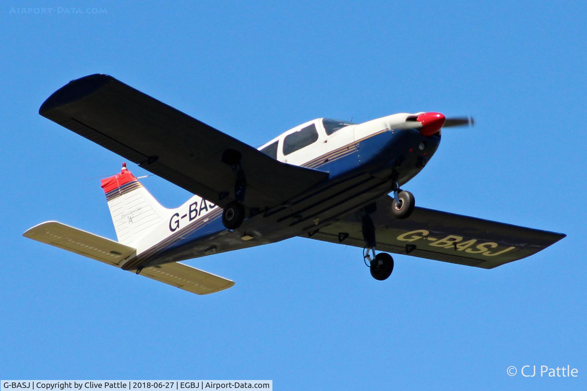 G-BASJ, 1972 Piper PA-28-180 Cherokee C/N 28-7305136, Departure
