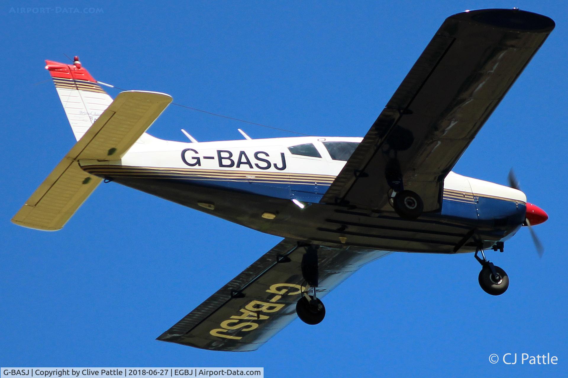 G-BASJ, 1972 Piper PA-28-180 Cherokee C/N 28-7305136, Departure