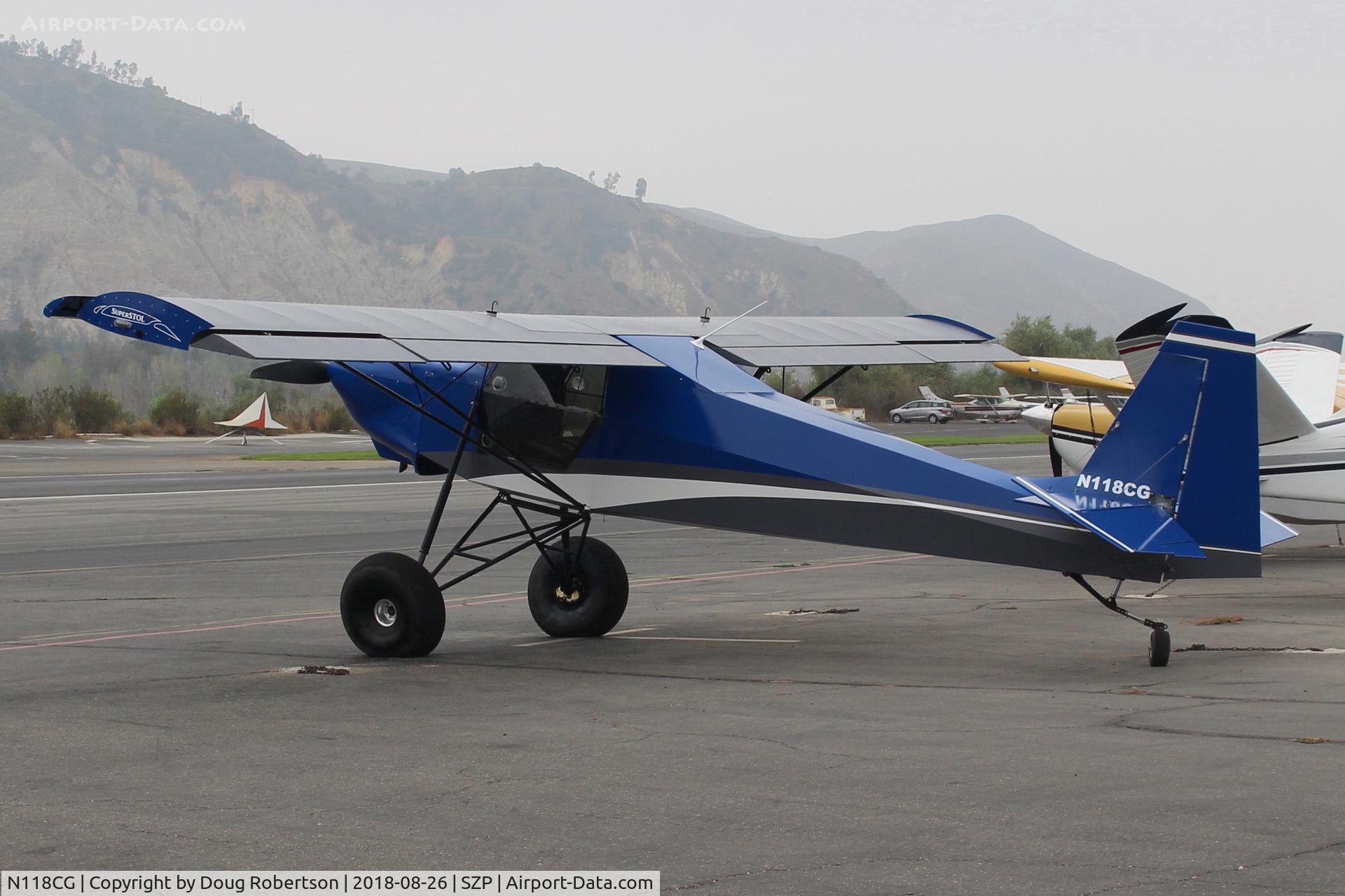N118CG, 2016 Just Aircraft JA35 SuperStol Stretch C/N JA464-06-15, 2016 Wallen JUST AIRCRAFT LLC JA35 SUPERSTOL STRETCH, Titan OX-340CC, on Transient Ramp