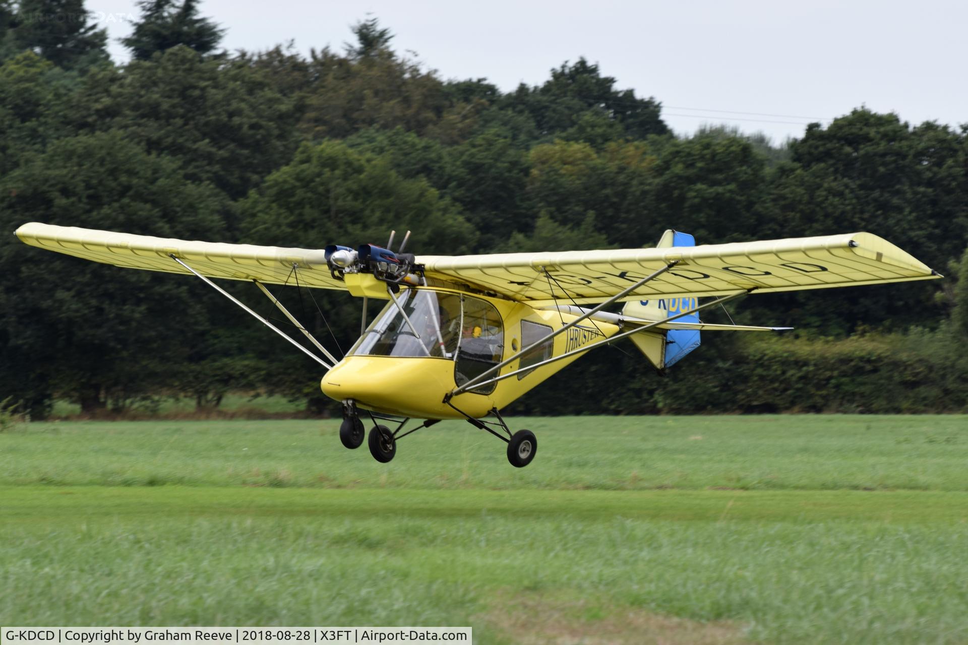 G-KDCD, 1998 Thruster T600N C/N 9098-T600N-025, Landing at Felthorpe.