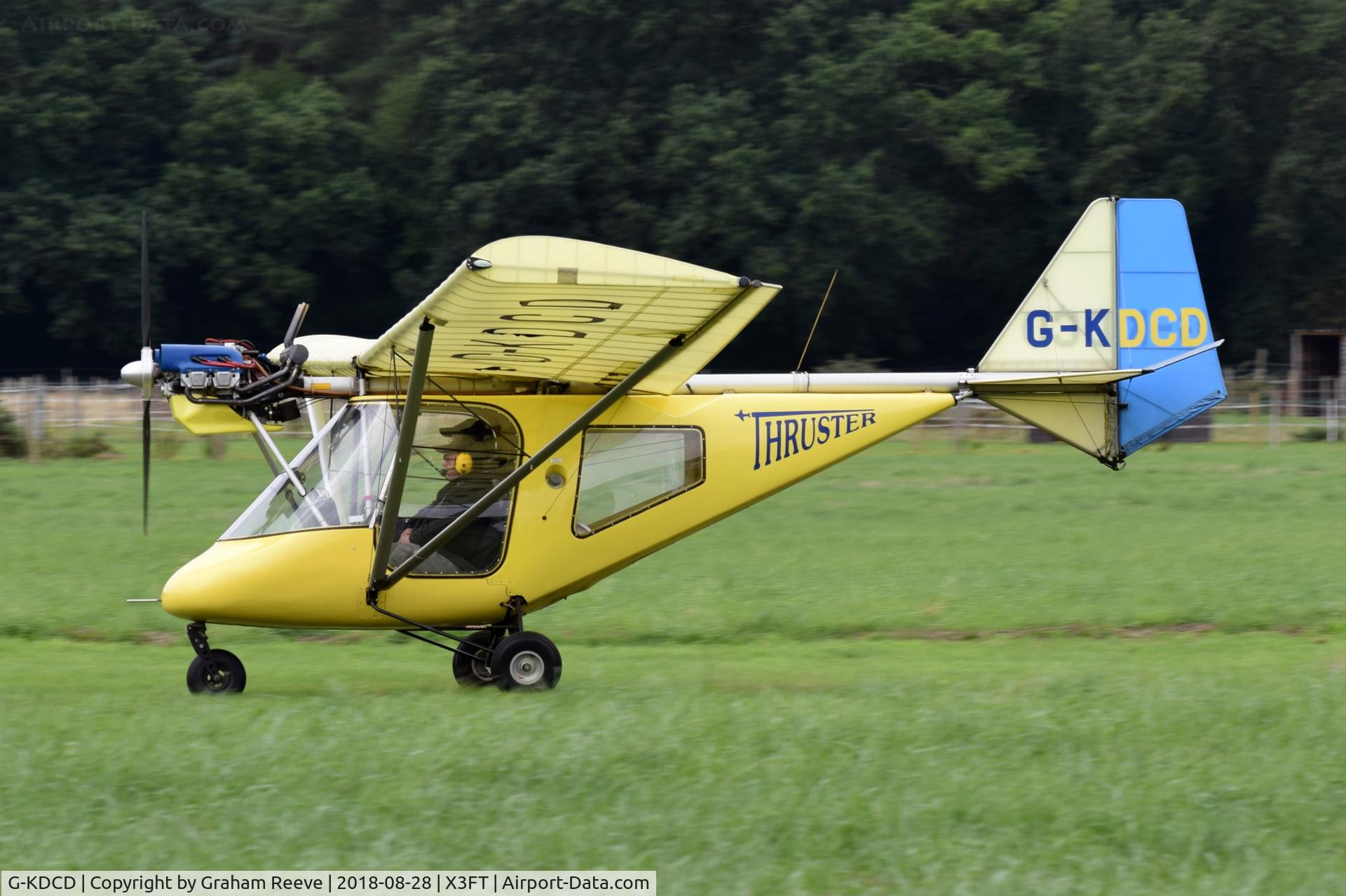 G-KDCD, 1998 Thruster T600N C/N 9098-T600N-025, Just landed at Felthorpe.
