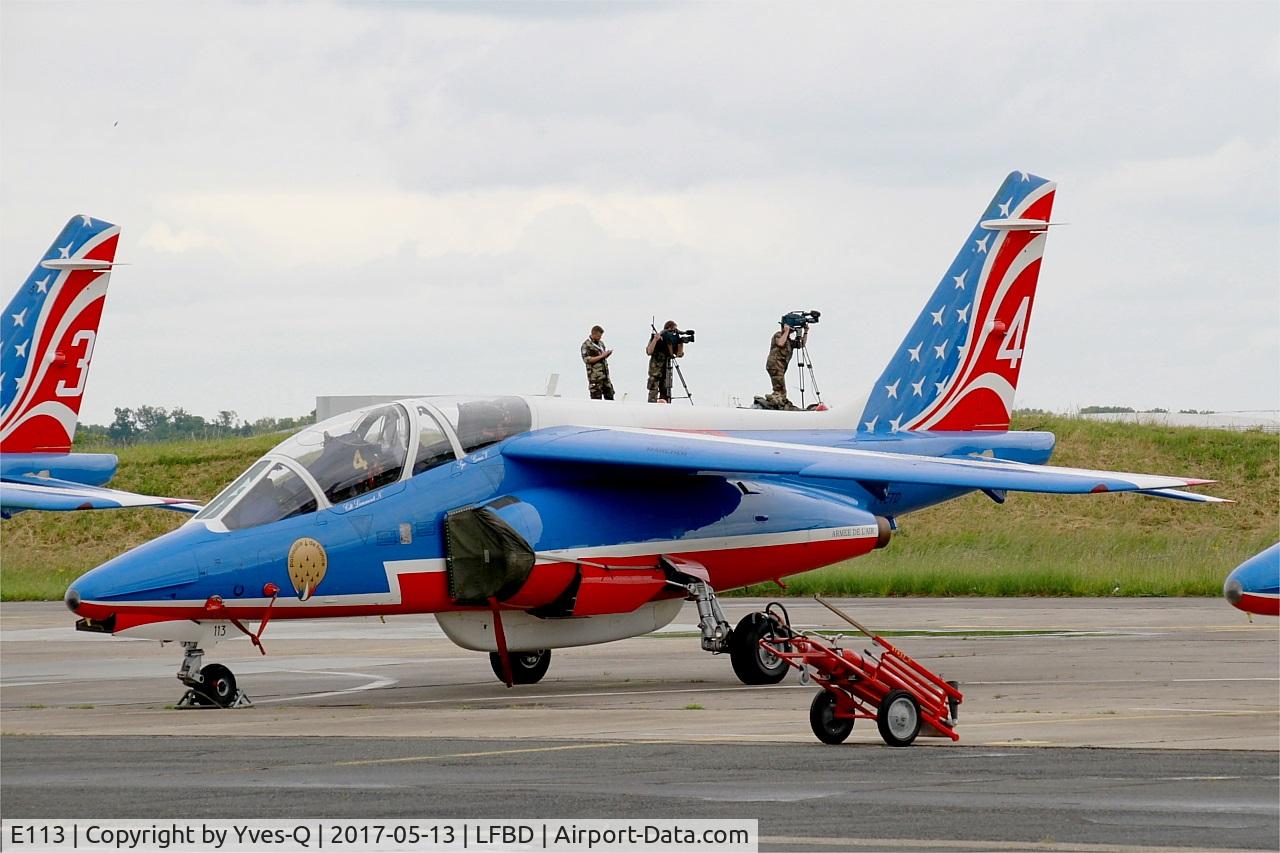E113, Dassault-Dornier Alpha Jet E C/N E113, Dassault-Dornier Alpha Jet E (F-TETD), Athos 04 of Patrouille de France 2017, Bordeaux-Mérignac Air Base 106 (LFBD-BOD) Open day 2017