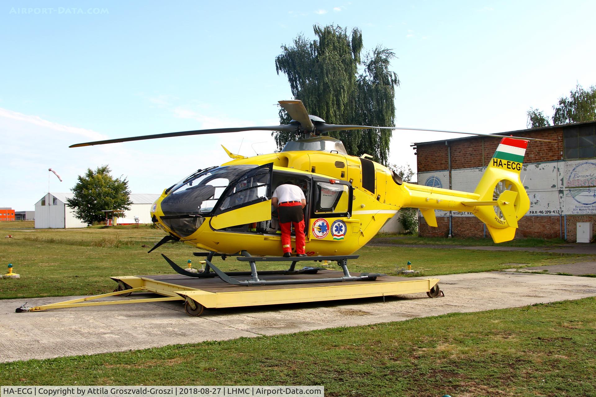 HA-ECG, 2005 Eurocopter EC-135T-2 C/N 0387, LHMC - Miskolc Airport, Hungary