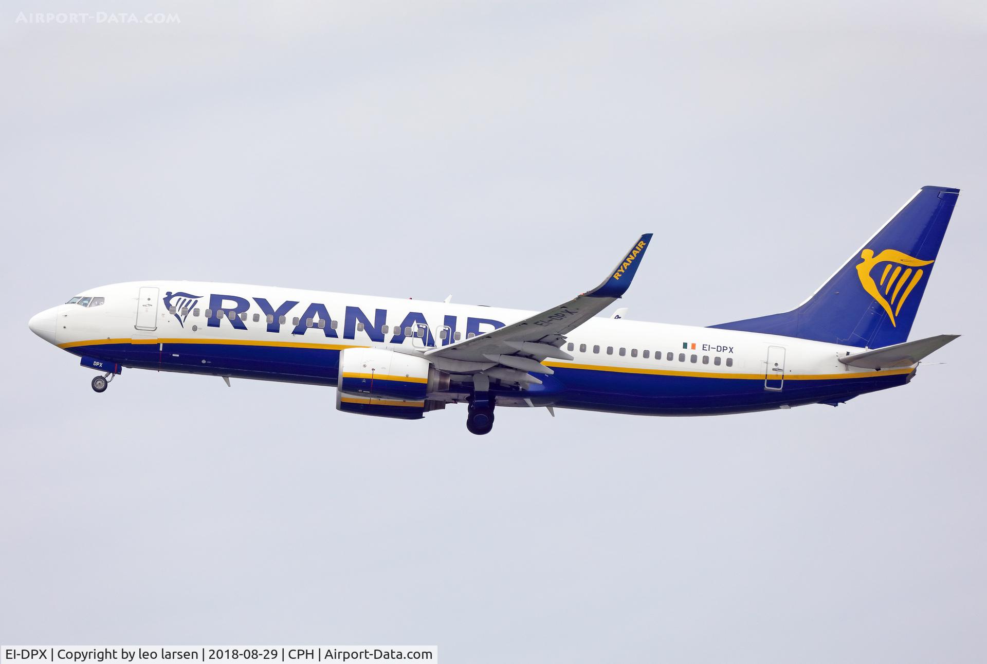 EI-DPX, 2007 Boeing 737-8AS C/N 35553, Copenhagen 29.8.2018 T/O R-22R