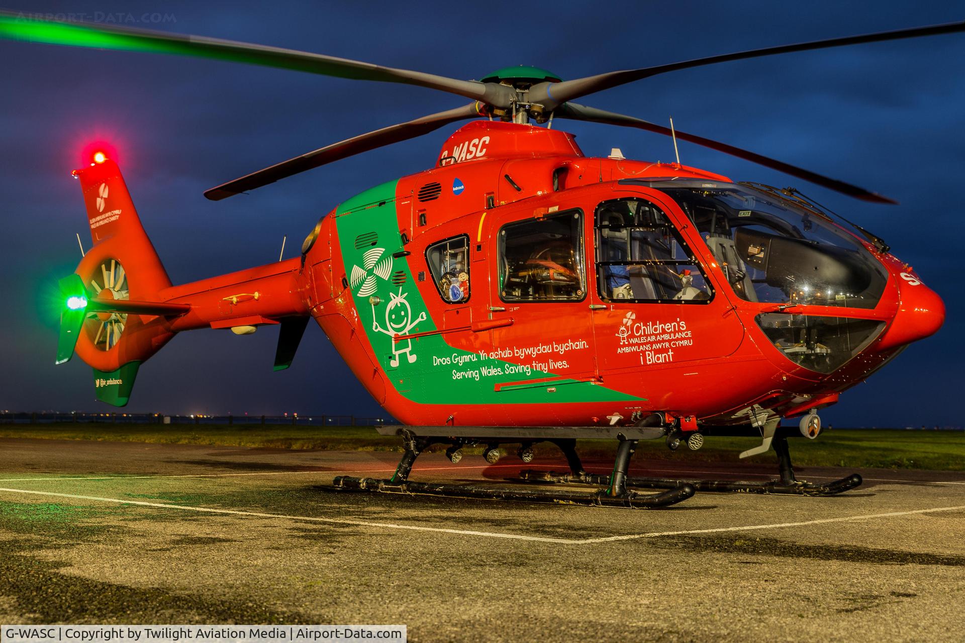 G-WASC, 2012 Eurocopter EC-135T-2+ C/N 1074, Wales children's air ambulance