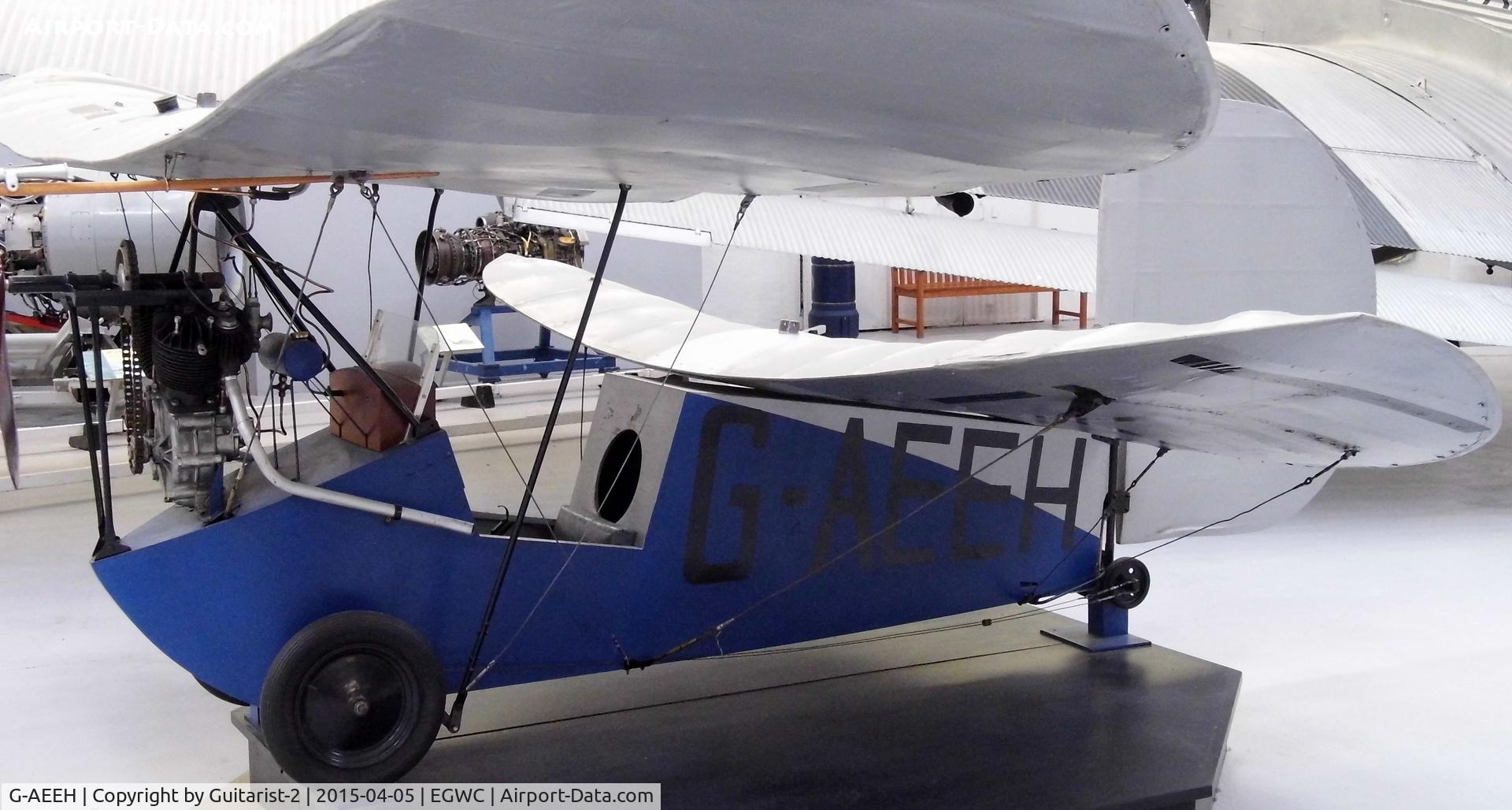 G-AEEH, 1936 Mignet HM.14 Pou-du-Ciel C/N EGD1, At Cosford