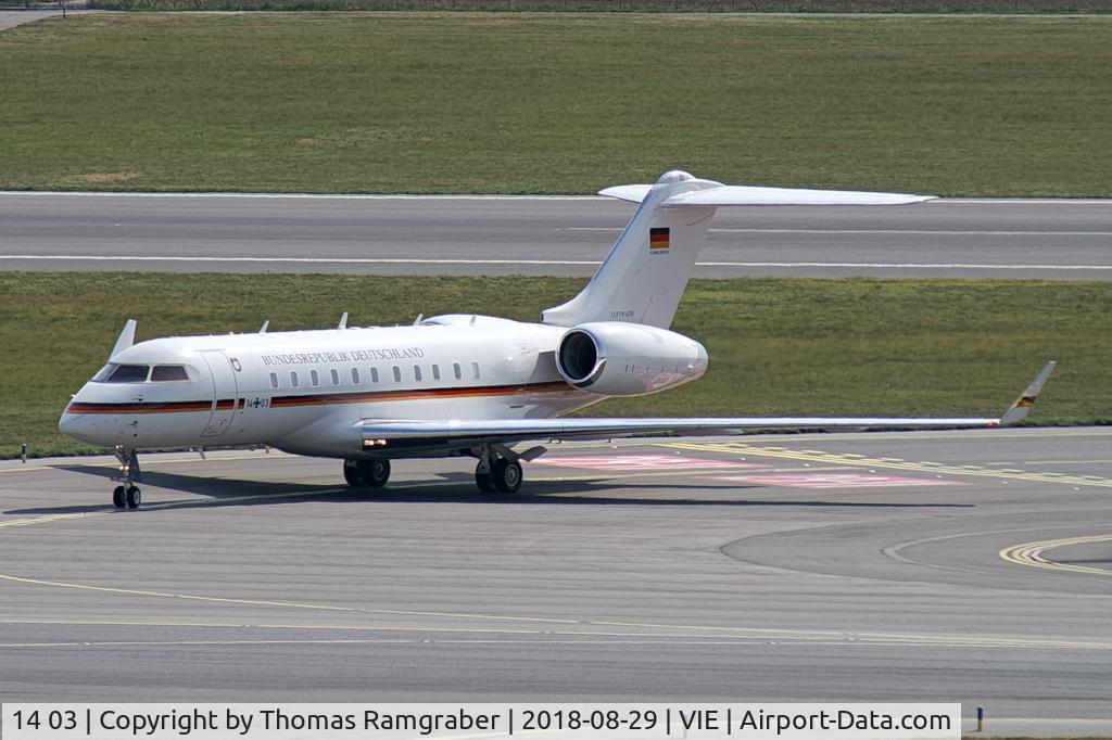 14 03, 2010 Bombardier BD-700-1A11 Global 5000 C/N 9411, German - Air Force Global 5000