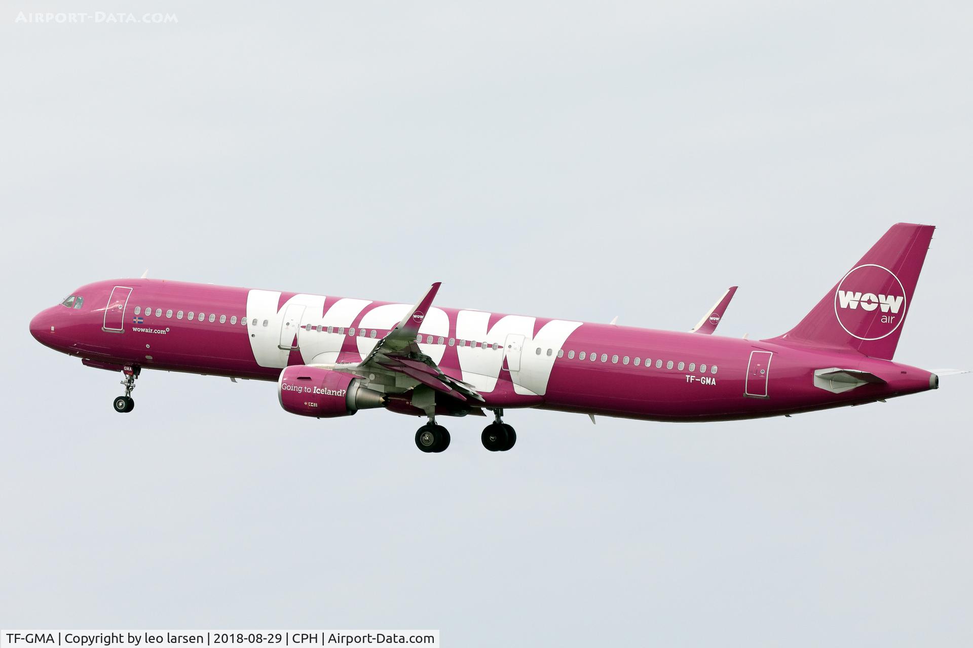 TF-GMA, 2016 Airbus A321-211 C/N 7127, Copenhagen 29.8.2018 T/O R-22R
