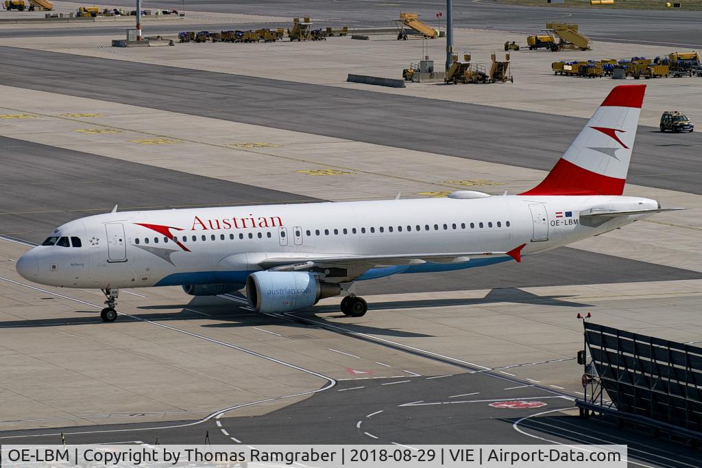 OE-LBM, 2001 Airbus A320-214 C/N 1504, Austrian Airlines Airbus A320