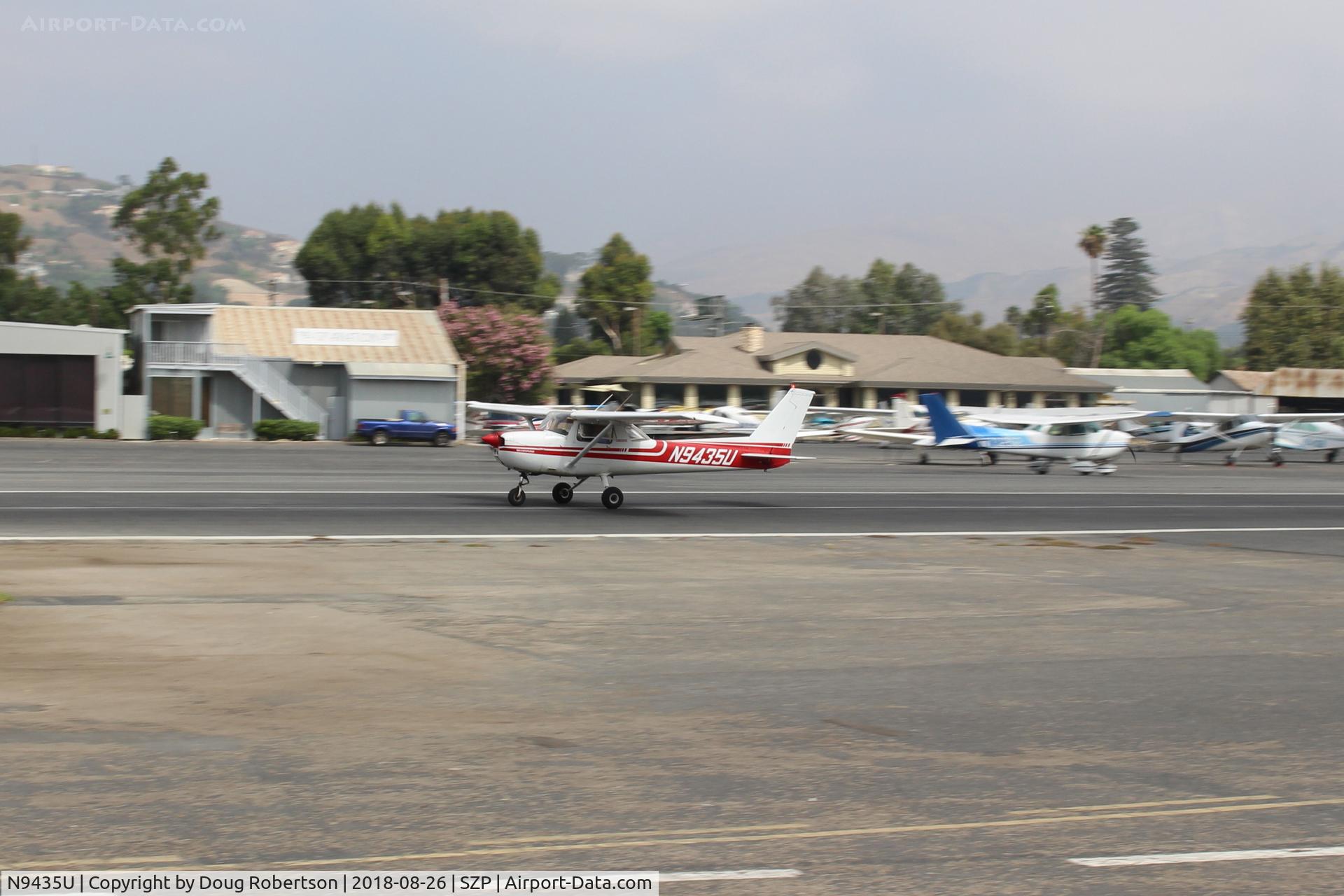 N9435U, 1976 Cessna 150M C/N 15078383, 1976 Cessna 150M, Continental O-200 100 Hp, takeoff roll Rwy 22