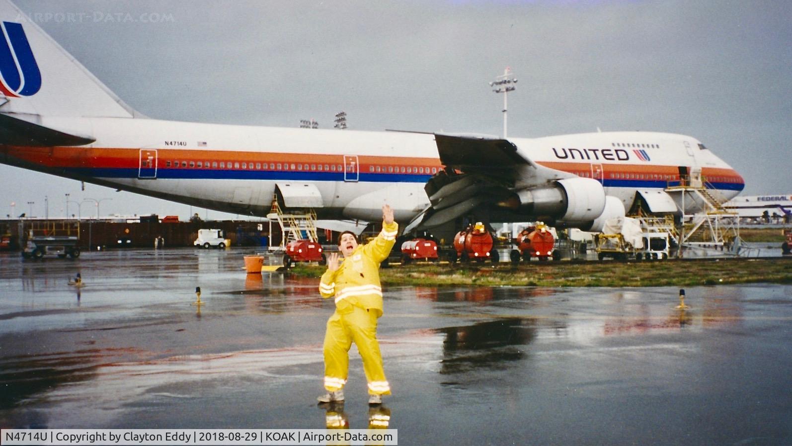 N4714U, 1970 Boeing 747-122 C/N 19876, OAK early 90's