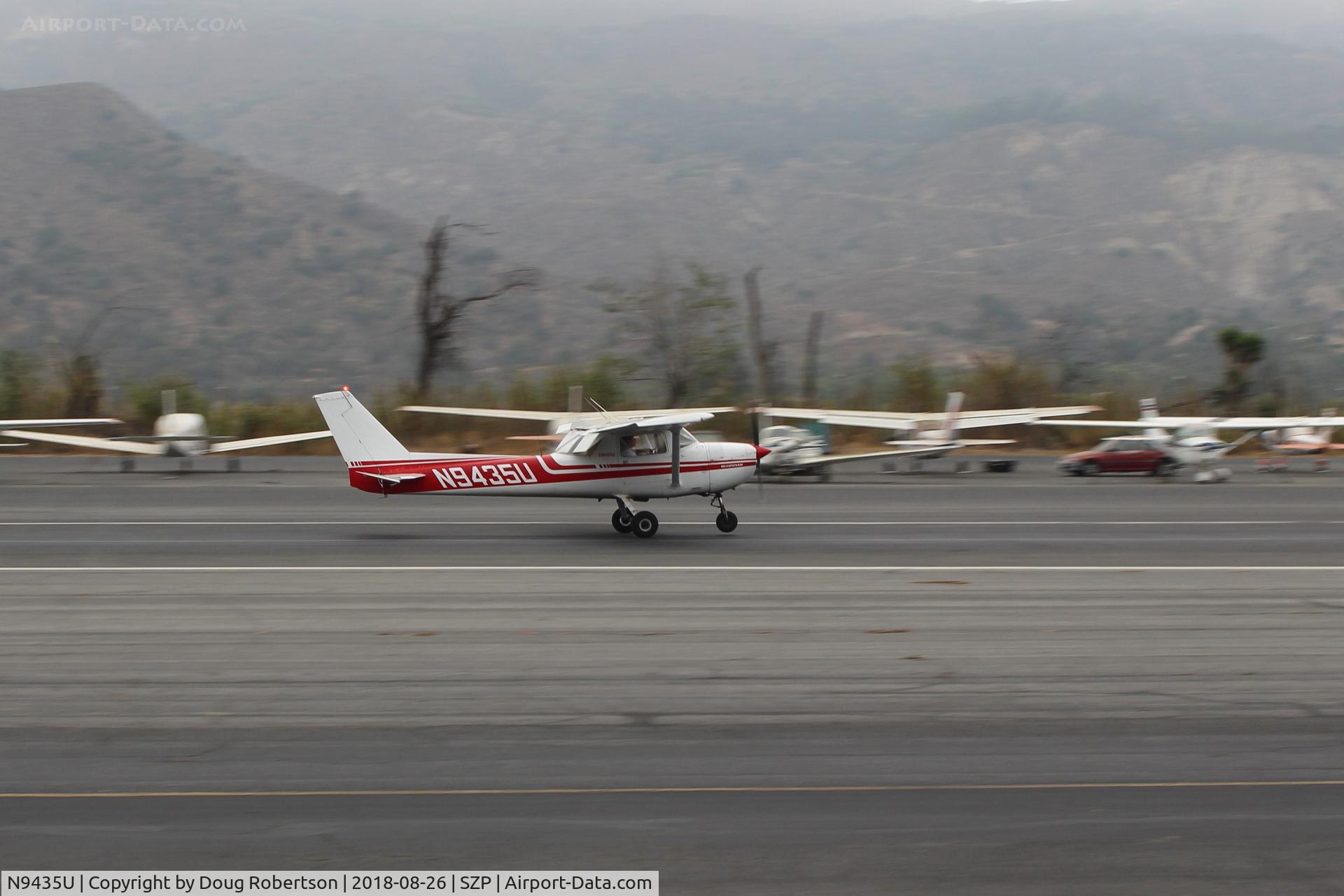N9435U, 1976 Cessna 150M C/N 15078383, 1976 Cessna 150M, Continental O-200 100 Hp, takeoff roll Rwy 22