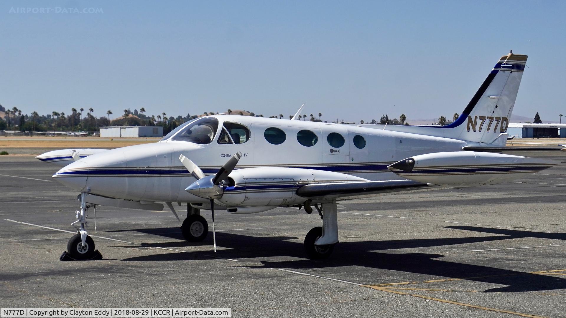 N777D, 1981 Cessna 340A C/N 340A1257, Buchanan Field Concord California 2018.