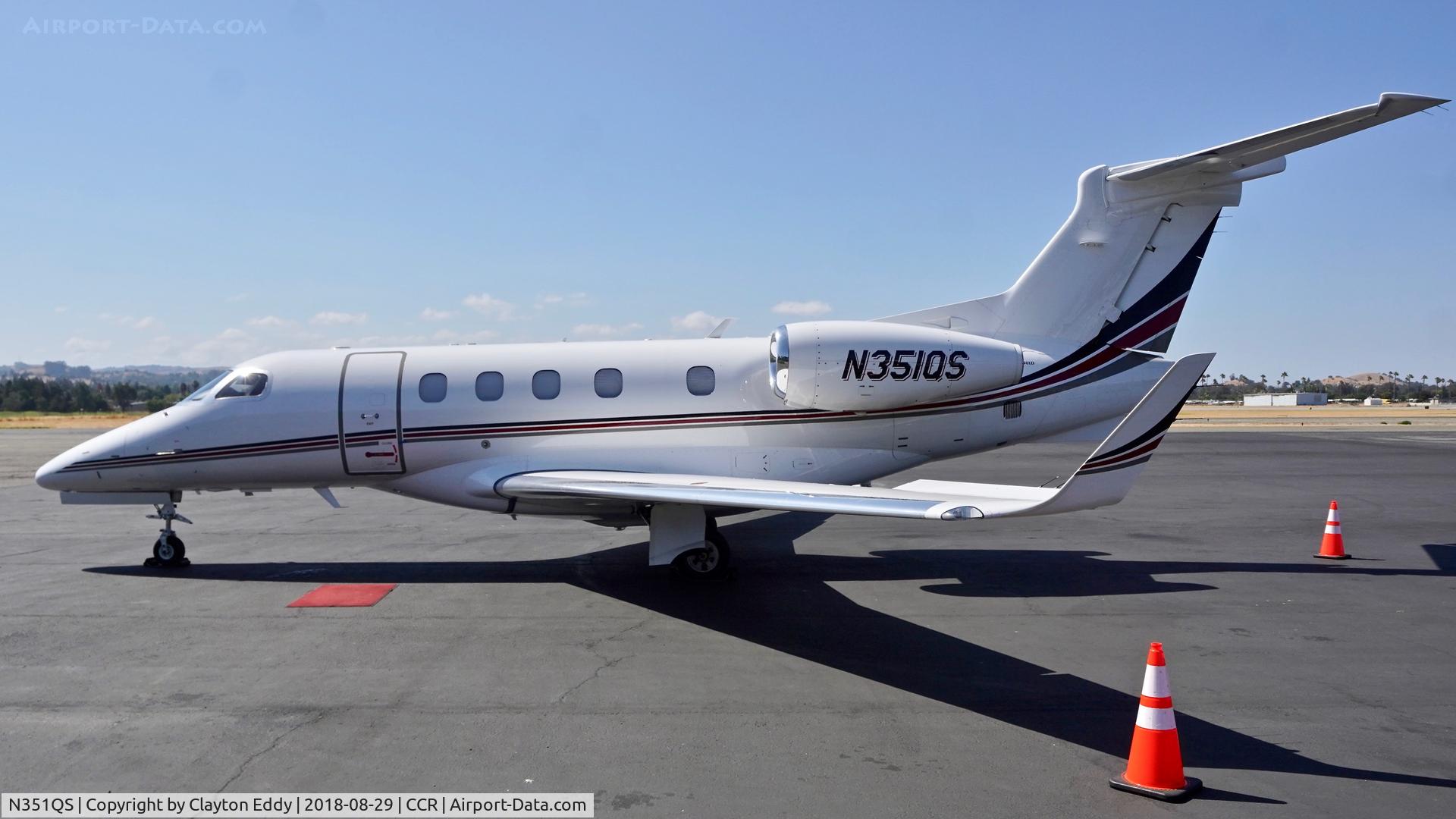 N351QS, 2014 Embraer EMB-505 Phenom 300 C/N 50500237, Buchanan Field Concord California 2018.