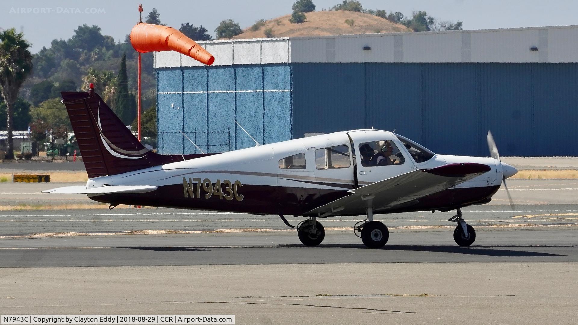 N7943C, 1975 Piper PA-28-151 C/N 28-7615068, Buchanan Field Concord California 2018.
