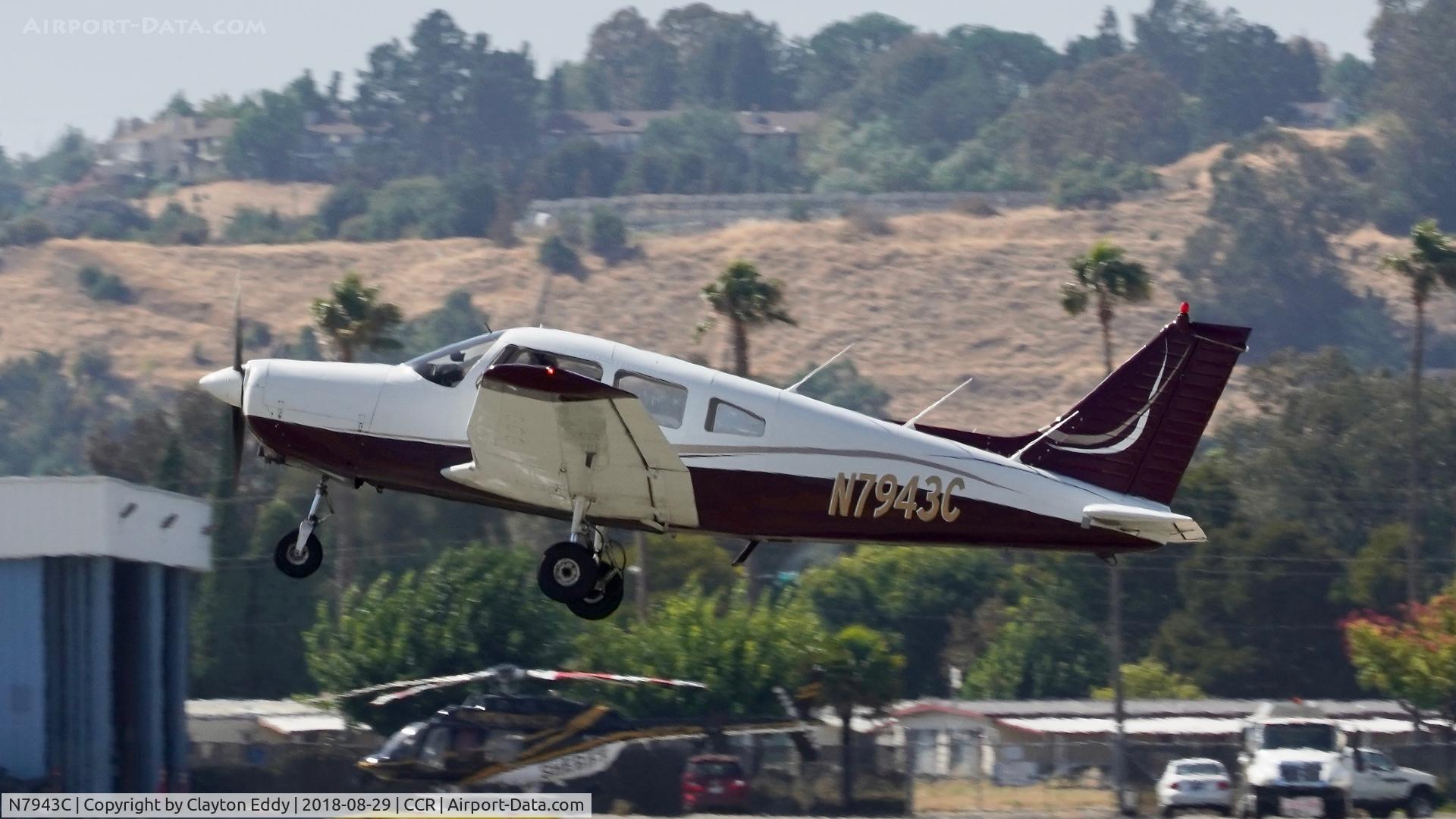 N7943C, 1975 Piper PA-28-151 C/N 28-7615068, Buchanan Field Concord California 2018.