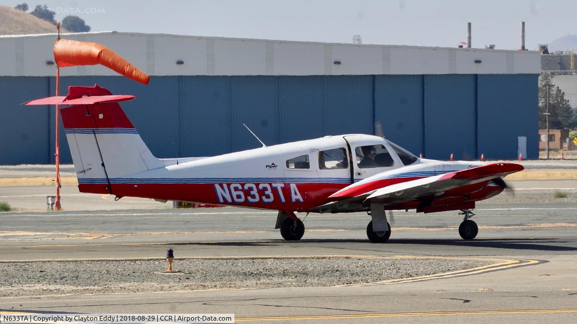 N633TA, 2001 Piper PA-44-180 Seminole C/N 4496052, Buchanan Field Concord California 2018.