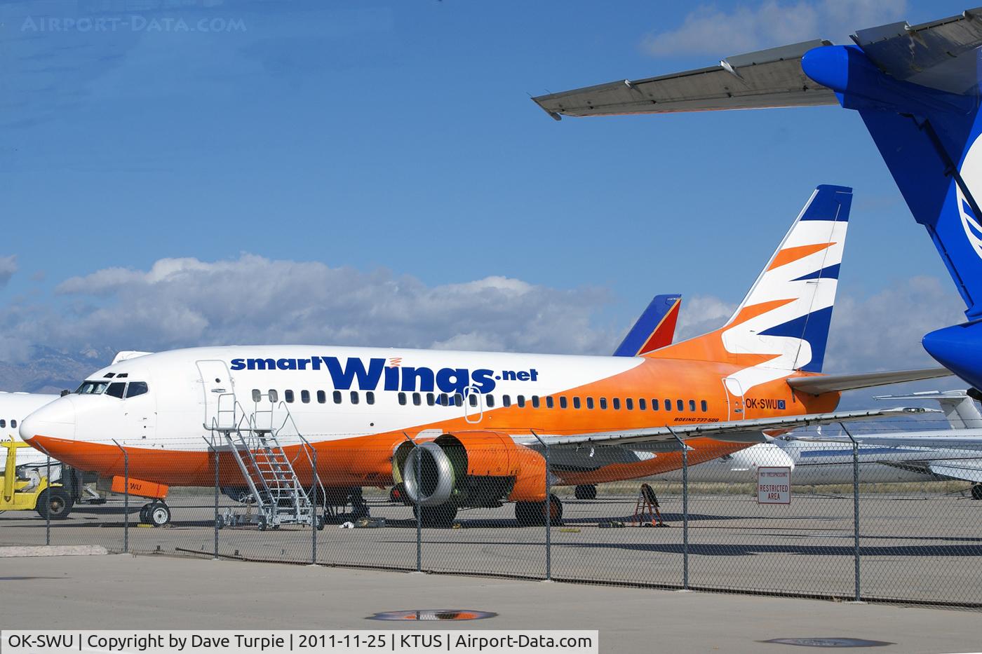 OK-SWU, 1993 Boeing 737-522 C/N 26703, Delivered to United on December 7, 1993 as N955UA. It appears the plane has been scrapped.