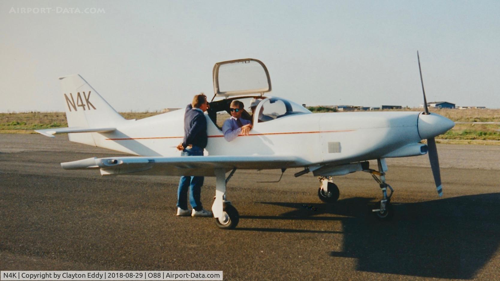 N4K, 1992 Stoddard-Hamilton Glasair III C/N 3002, Old Rio Vista Airport California early 1990's?