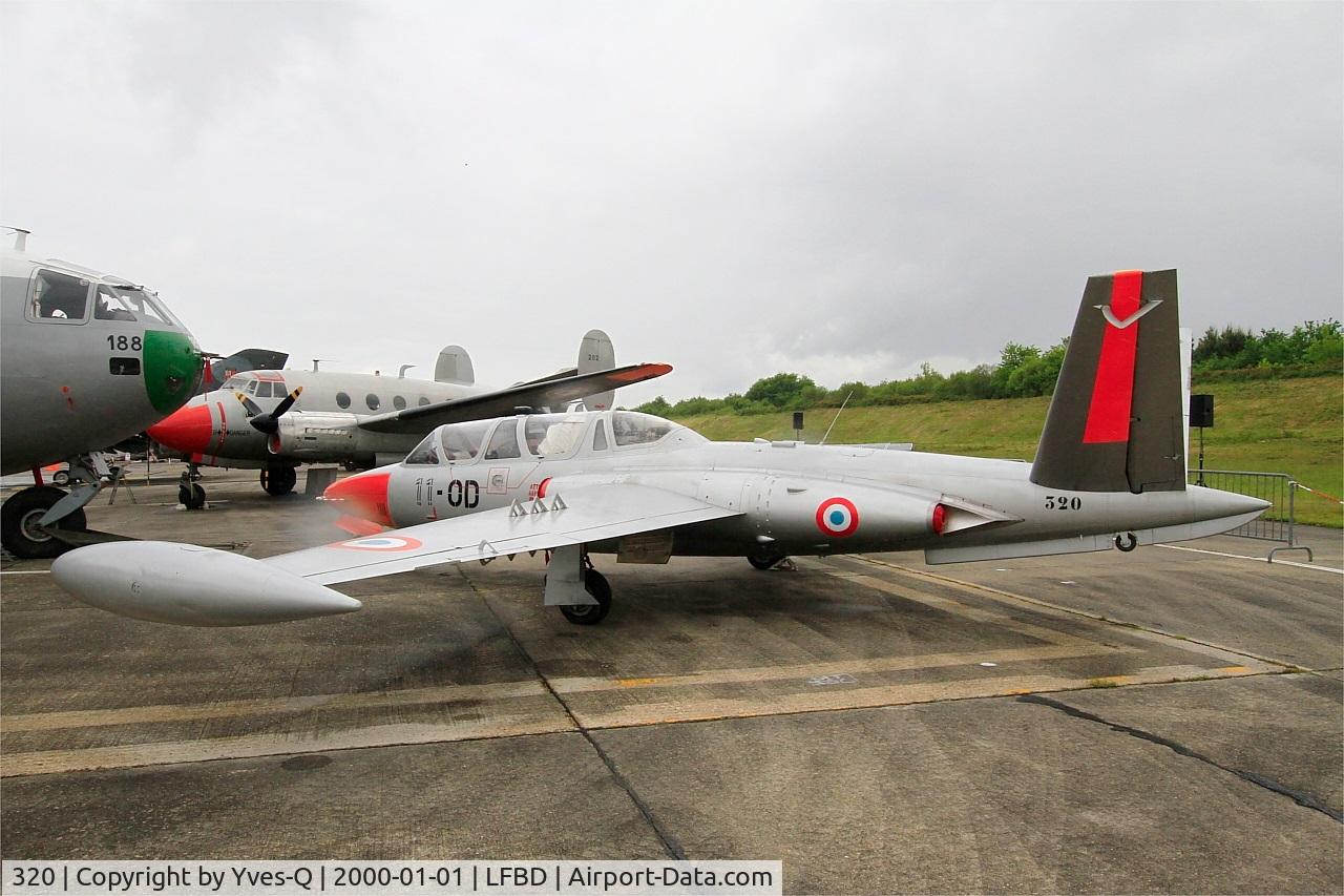320, Fouga CM-170 Magister C/N 320, Fouga CM-170 Magister, Preserved at C.A.E.A museum, Bordeaux-Merignac Air base 106 (LFBD-BOD)