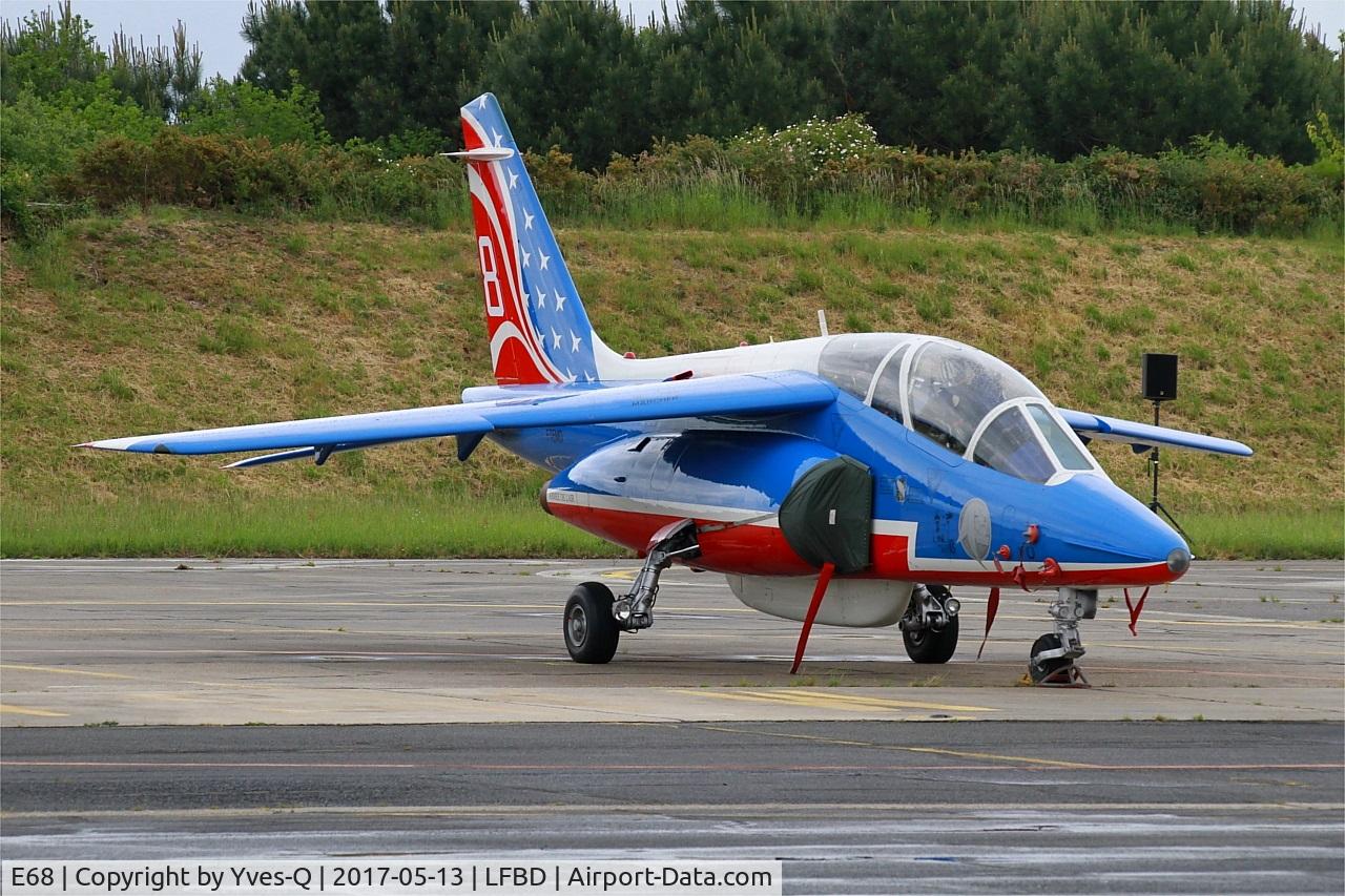 E68, Dassault-Dornier Alpha jet E C/N E68, Dassault-Dornier Alpha Jet E (F-TEMO), Athos 08 of Patrouille de France 2017, Bordeaux-Mérignac Air Base 106 (LFBD-BOD) Open day 2017