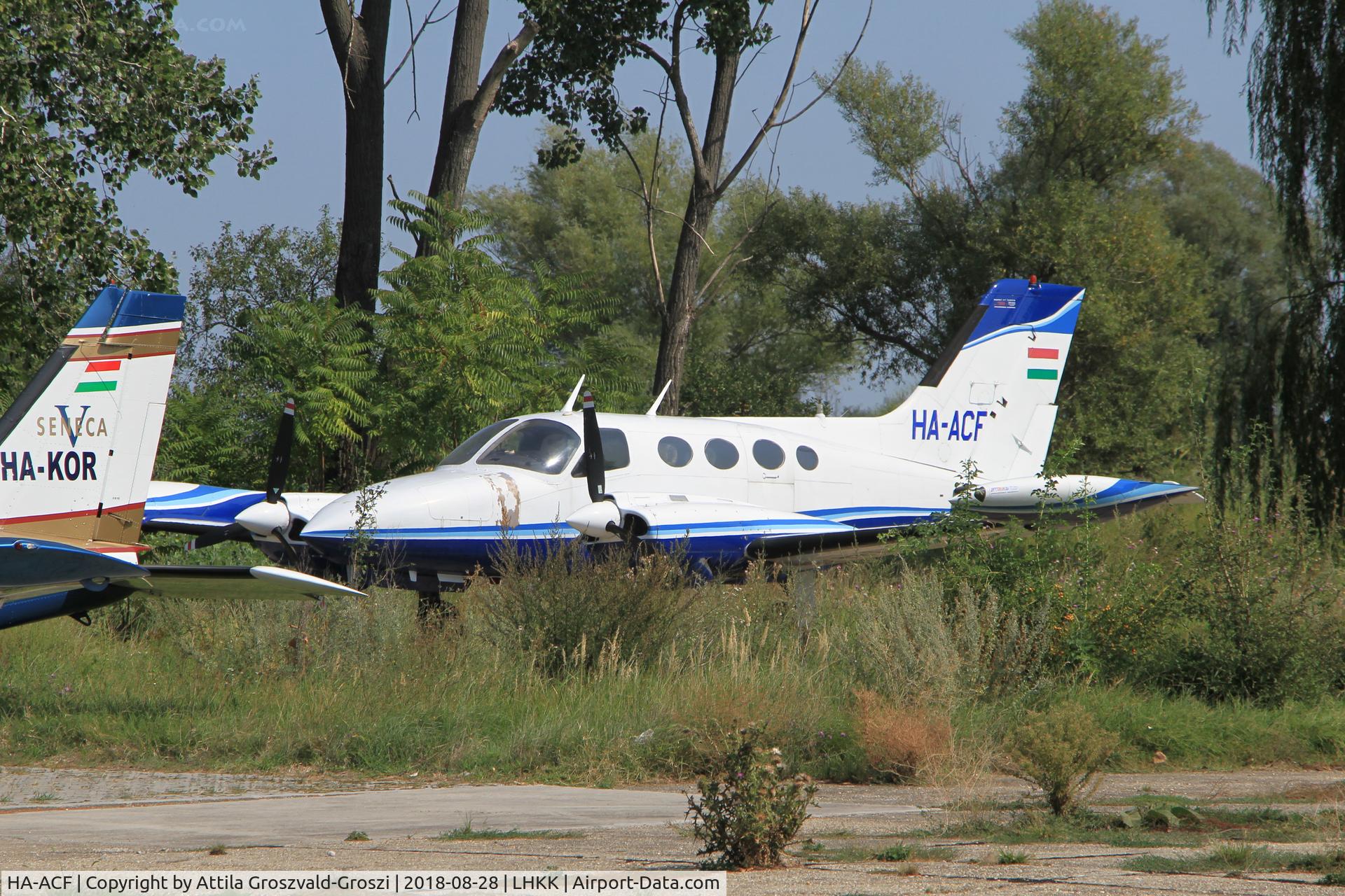 HA-ACF, 1967 Cessna 421 Golden Eagle C/N 421-0048, LHKK - Kiskunlacháza Airport, Hungary
